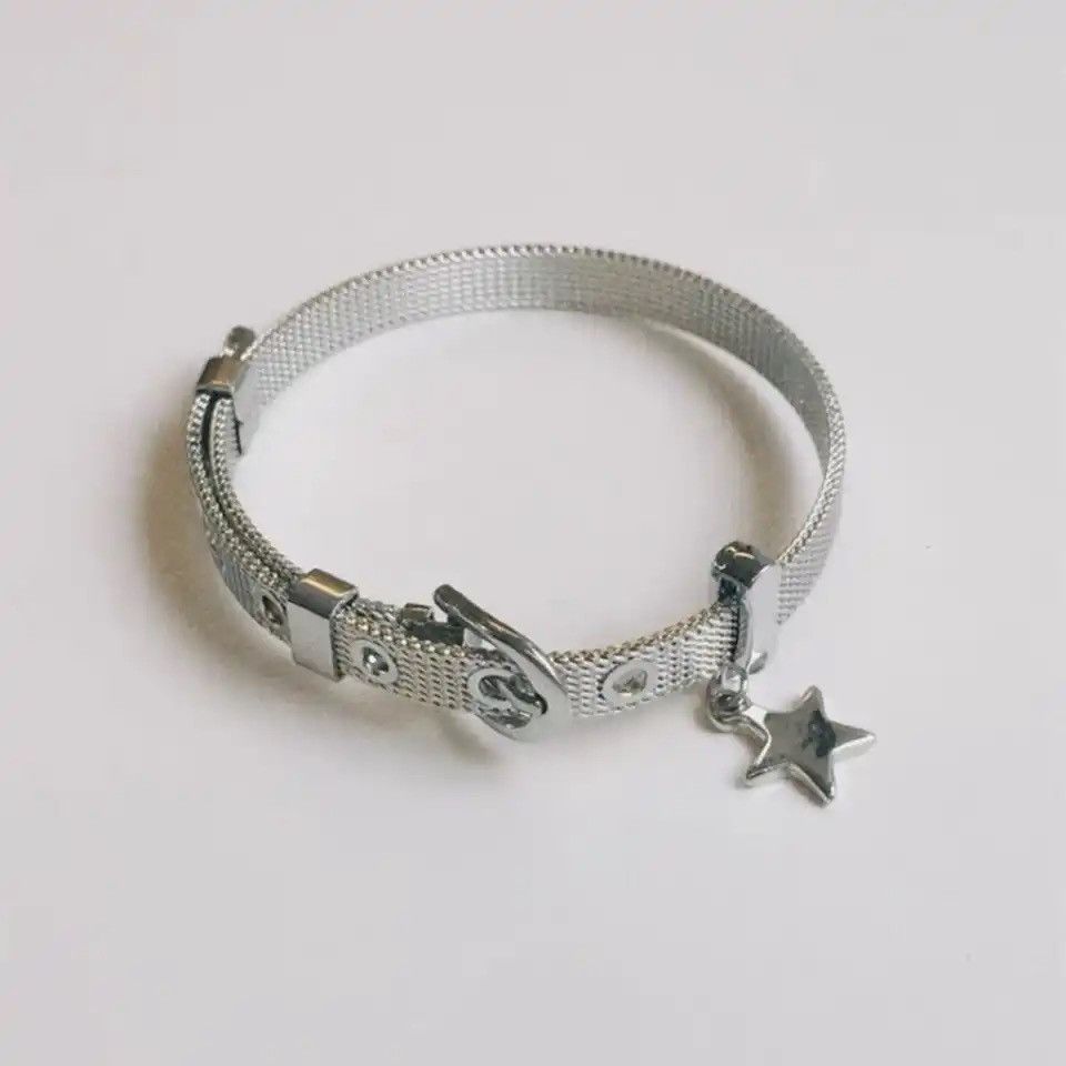 Jewelry Y2K Harajuku Star Charms Titanium Steel Belt Bracelet Size ONE SIZE - 1 Thumbnail