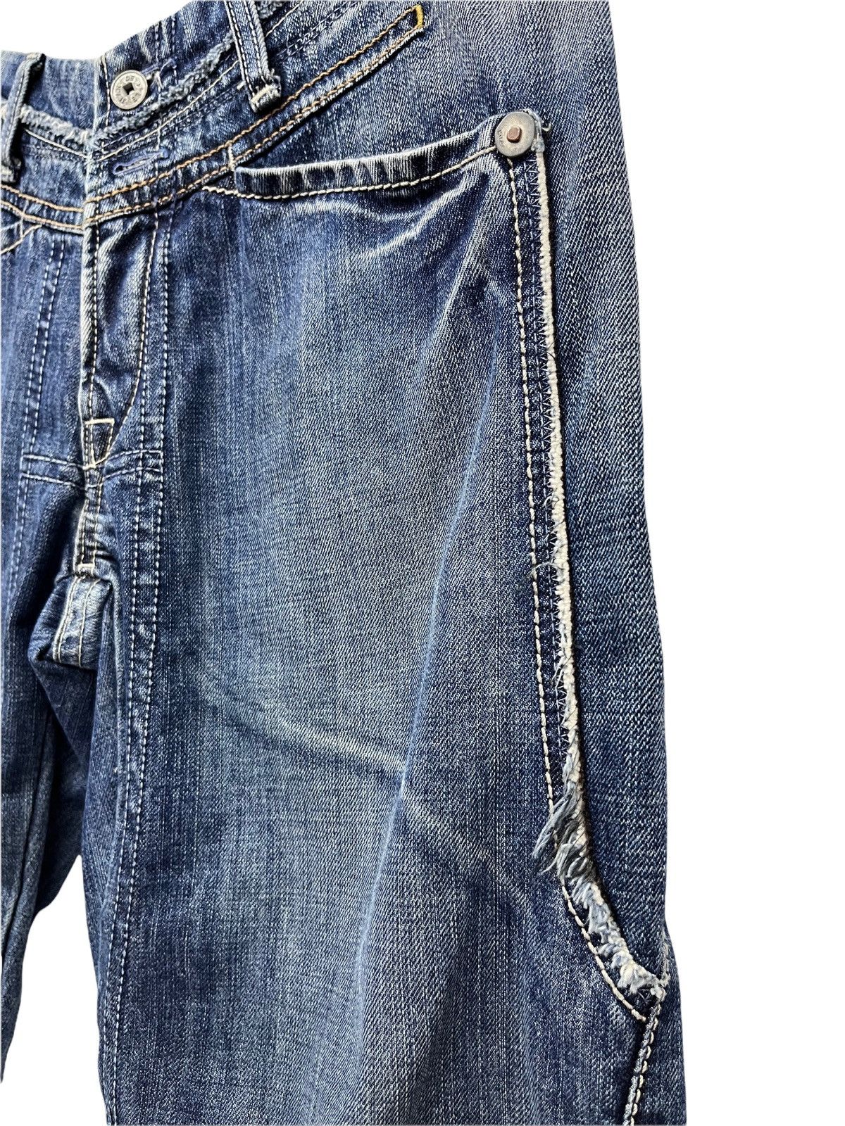 Marithe + Francois Girbaud LAST OFFER! MARITHE F.GIRBAUD Rare Design Denim Pants Size US 31 - 5 Thumbnail