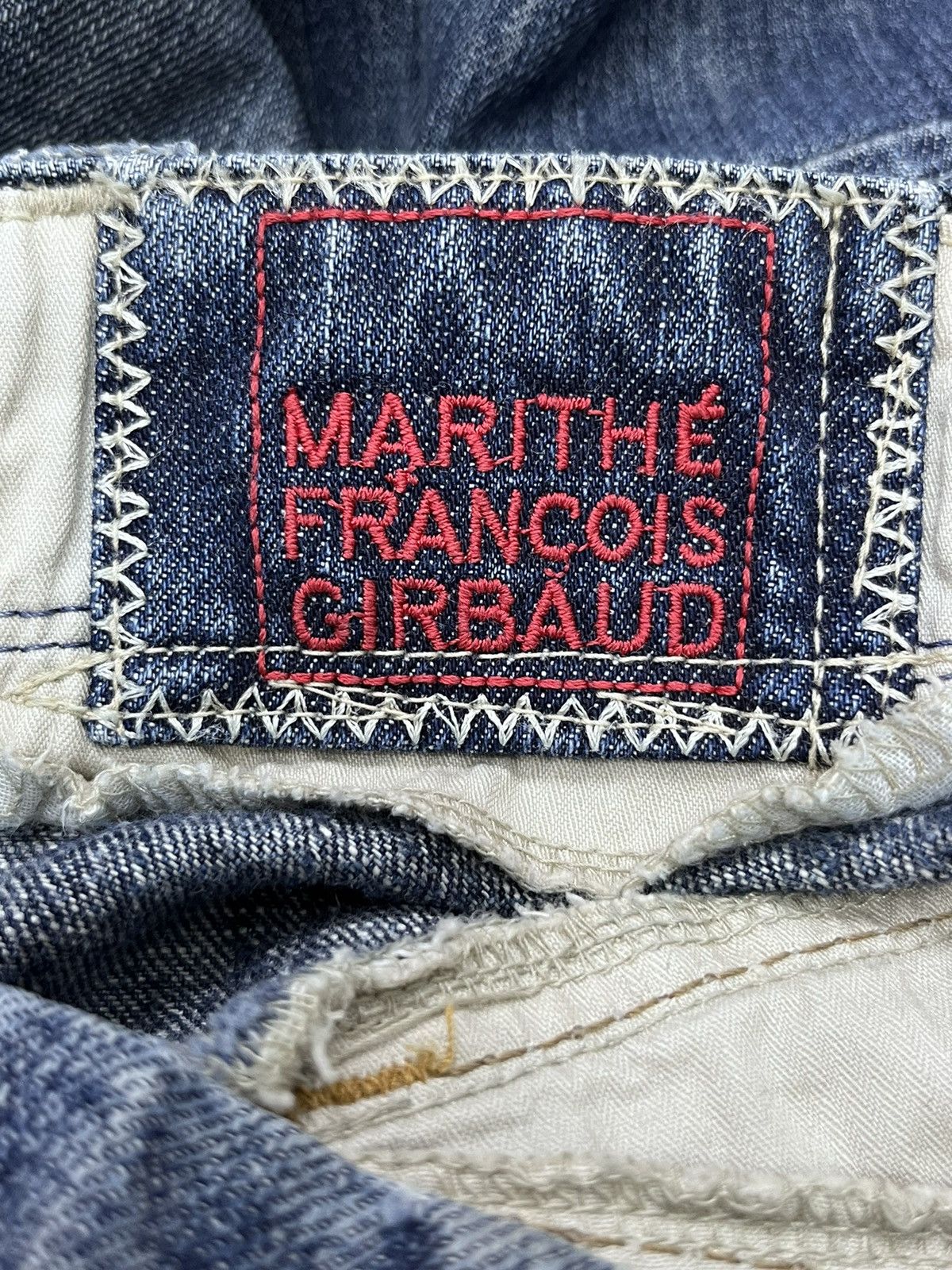 Marithe + Francois Girbaud LAST OFFER! MARITHE F.GIRBAUD Rare Design Denim Pants Size US 31 - 15 Thumbnail