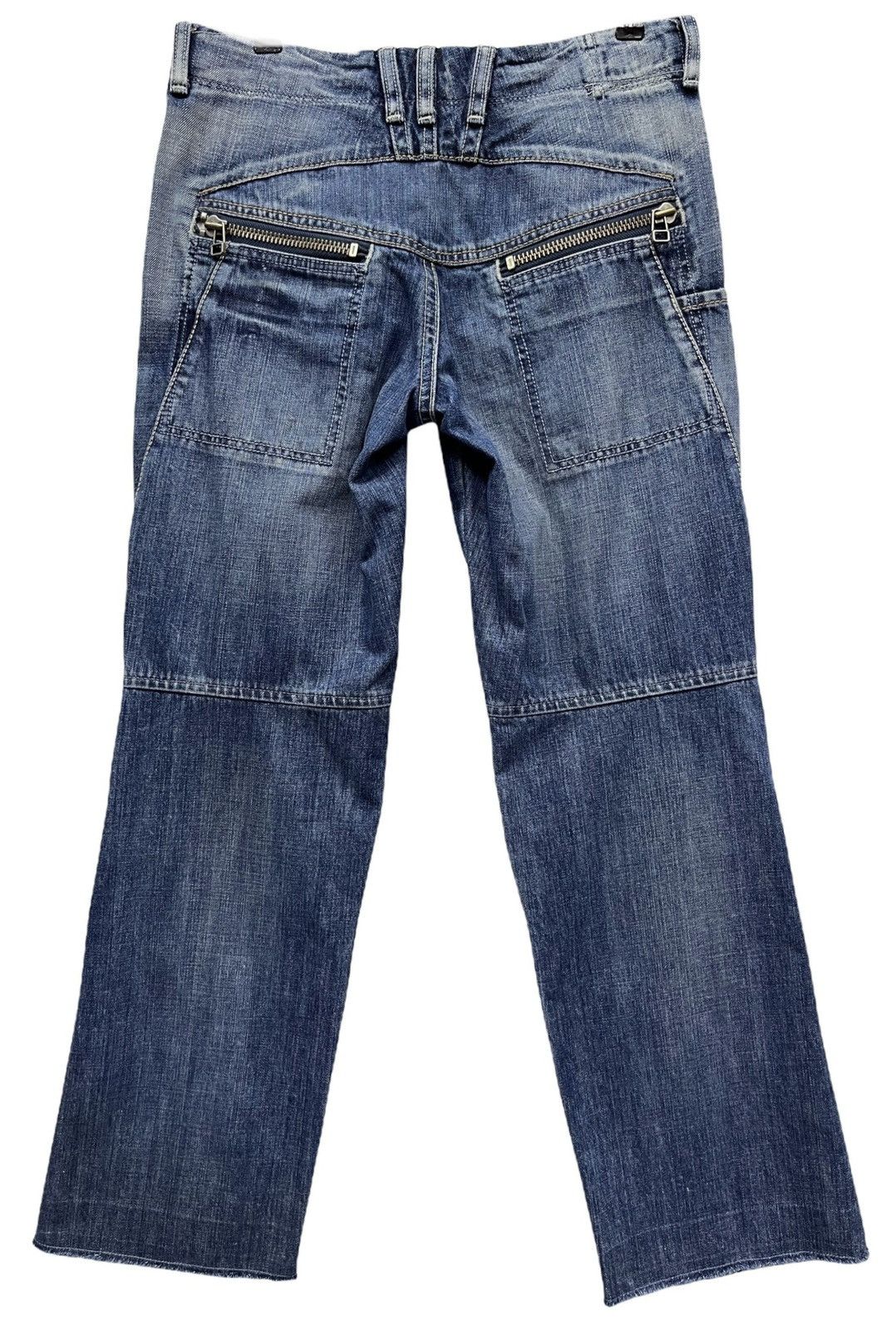 Marithe + Francois Girbaud LAST OFFER! MARITHE F.GIRBAUD Rare Design Denim Pants Size US 31 - 9 Thumbnail