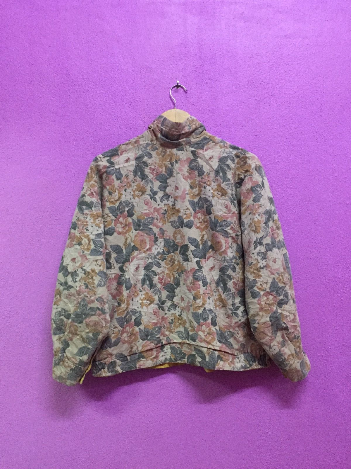 Vintage Vintage 90's Flowers Riversable Jackets Size US L / EU 52-54 / 3 - 2 Thumbnail