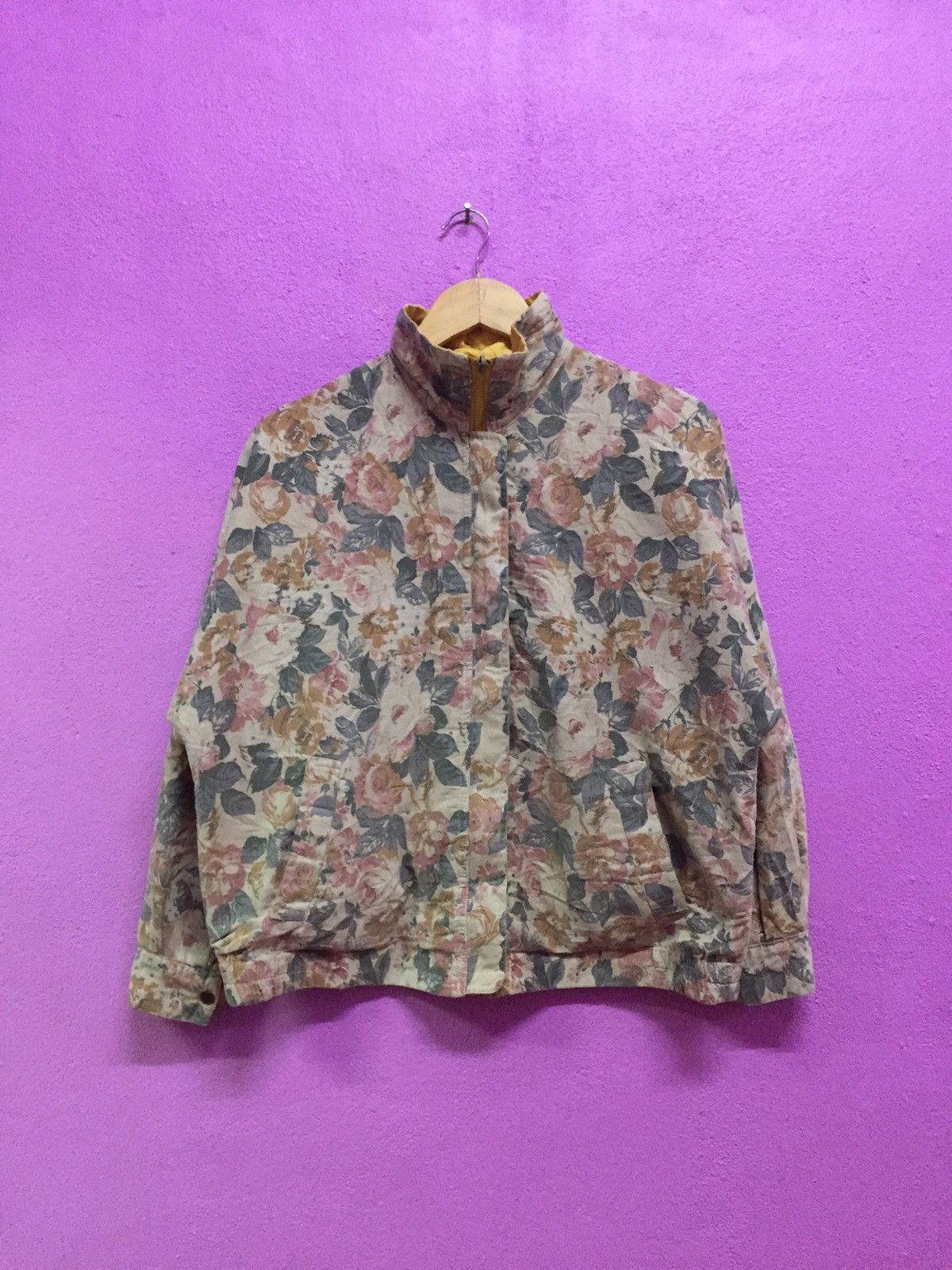Vintage Vintage 90's Flowers Riversable Jackets Size US L / EU 52-54 / 3 - 1 Thumbnail