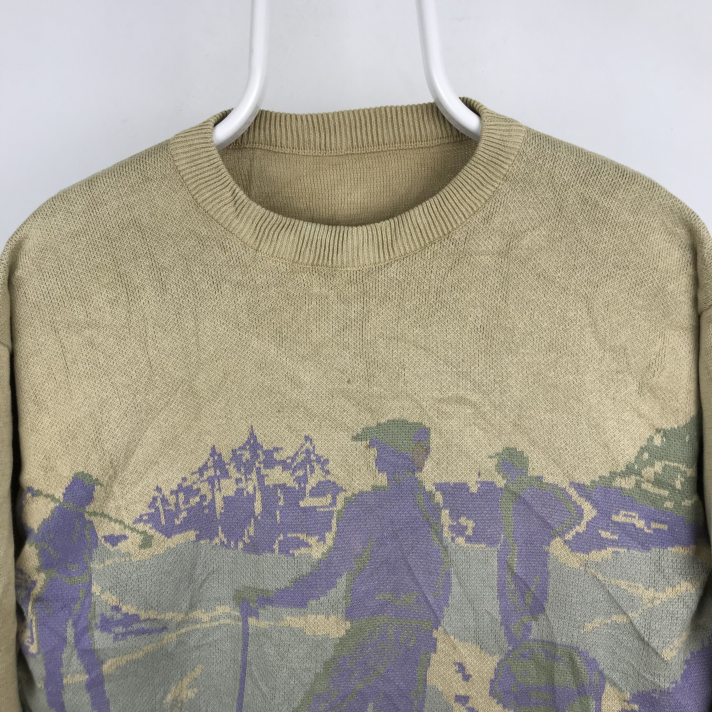 Japanese Brand × Vintage Z202 RARE VTG GOLF FULLPRINT JAPAN KNITWEAR Size US M / EU 48-50 / 2 - 2 Thumbnail