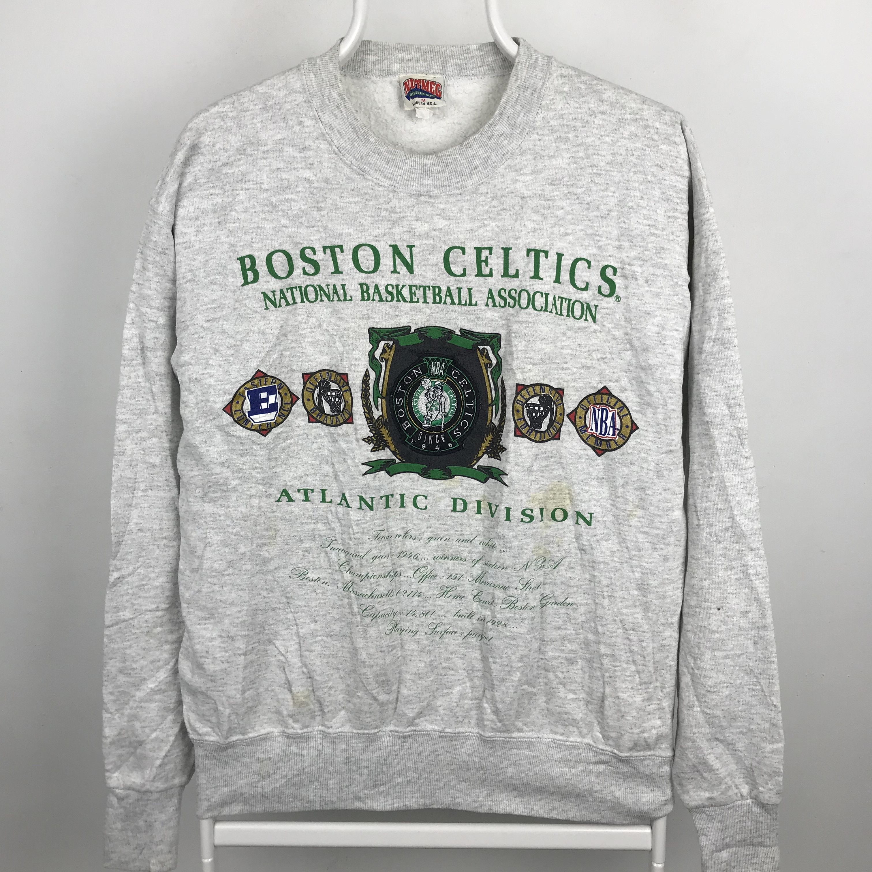 NBA × Nutmeg × Vintage Z207 VTG USA NUTMEG BOSTON CELTICS NBA SWEATSHIRTS Size US M / EU 48-50 / 2 - 2 Thumbnail