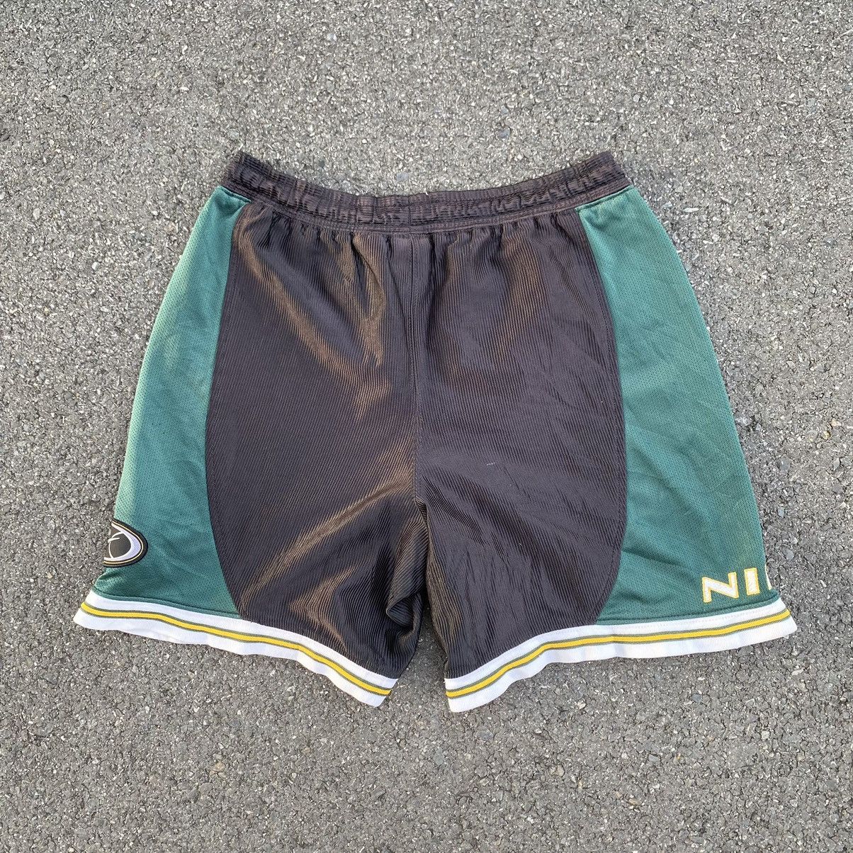 Nike × Vintage Vintage Nike Swoosh Spell Out Basketball Shorts Size US 36 / EU 52 - 5 Thumbnail