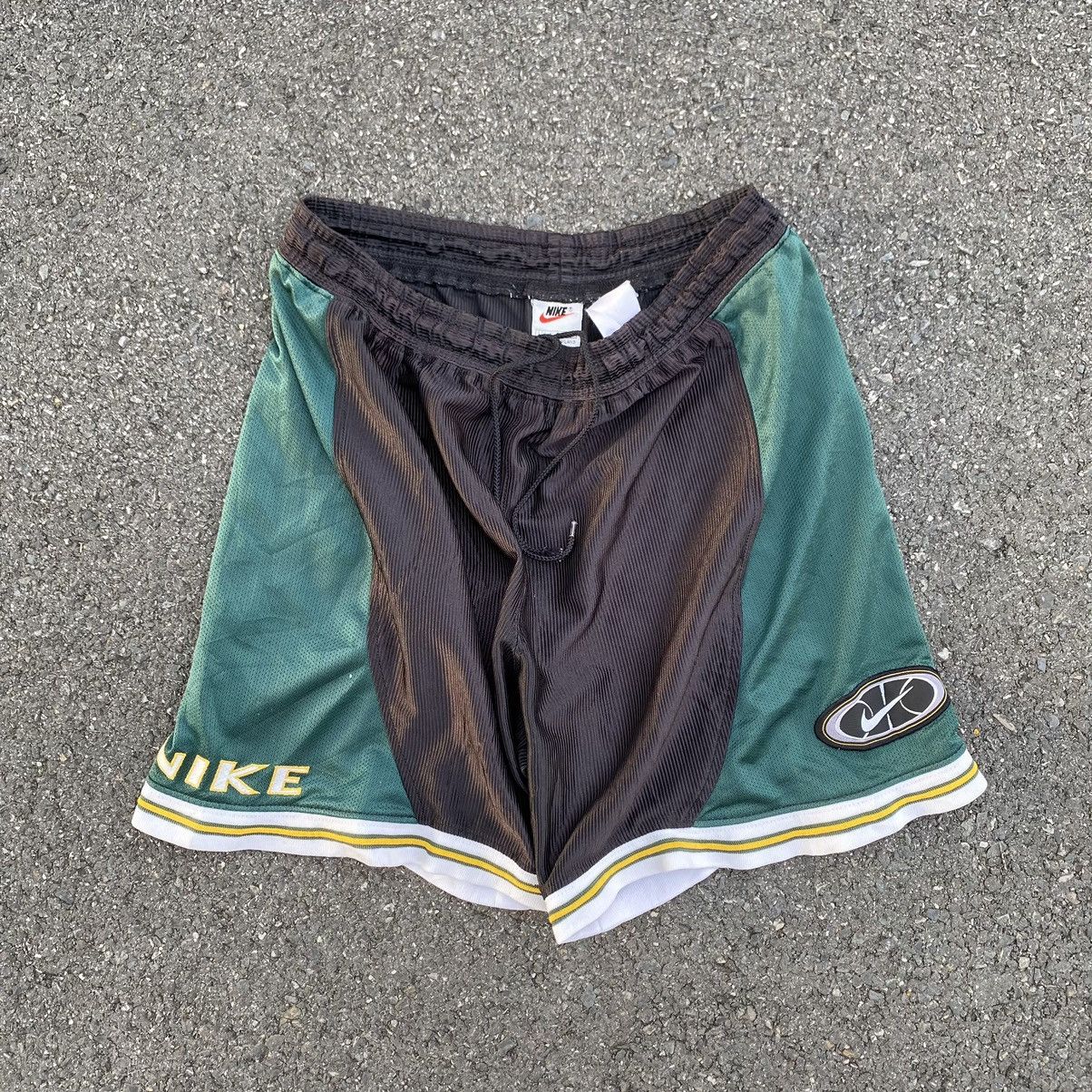 Vintage Nike Swoosh Spell Out Basketball Shorts