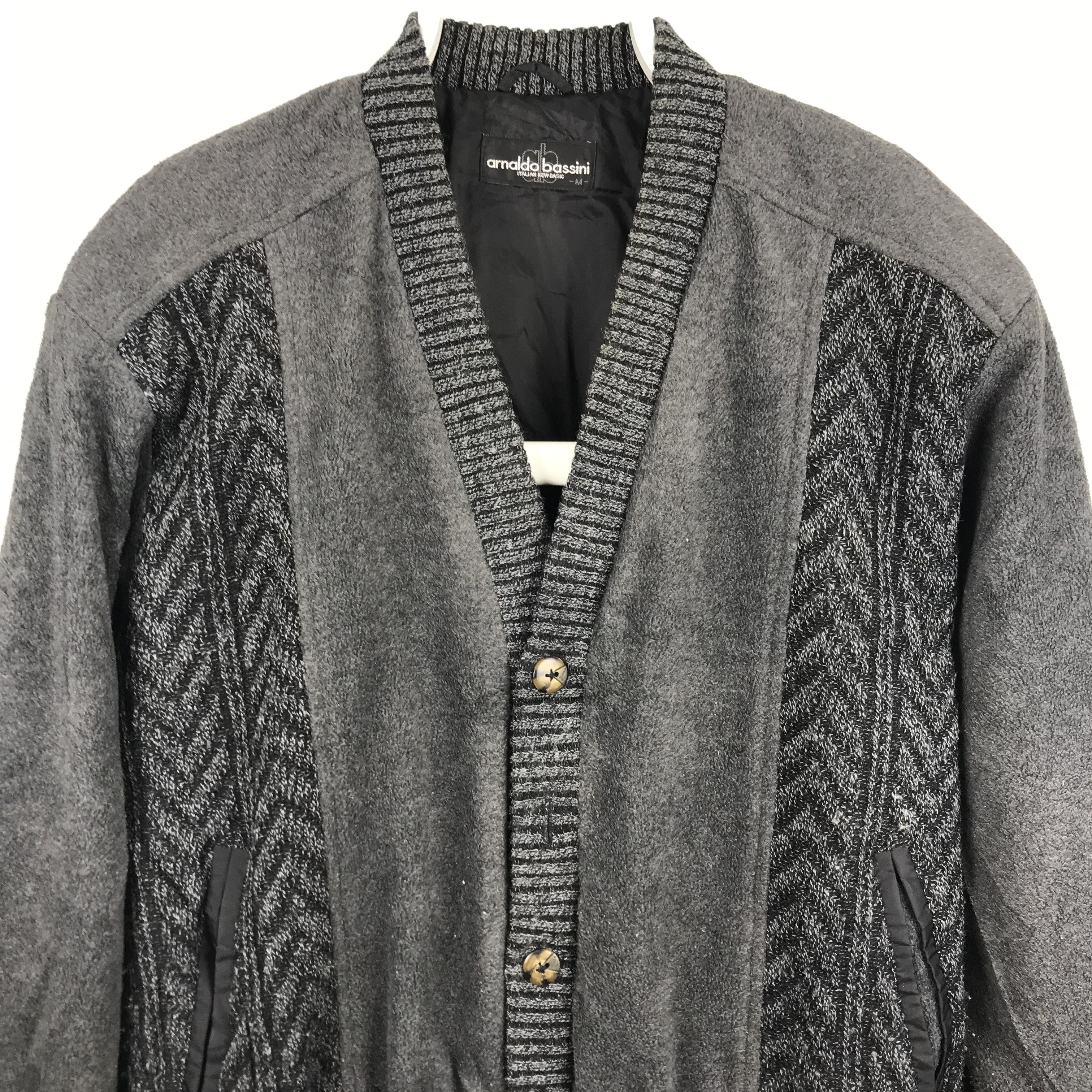 Designer × Vintage Z240 VTG ARNALDO BASSINI ITALY CARDIGAN KNITWEAR Size US M / EU 48-50 / 2 - 2 Thumbnail