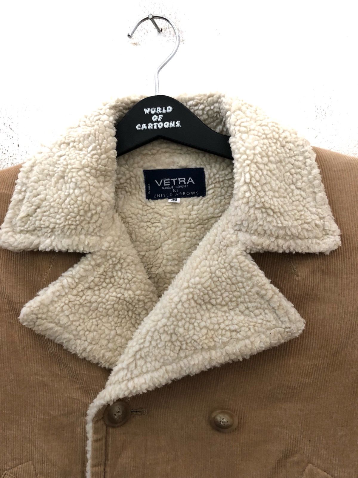 Vetra X United Arrows Double Breasted Sherpa Lined Corduroy