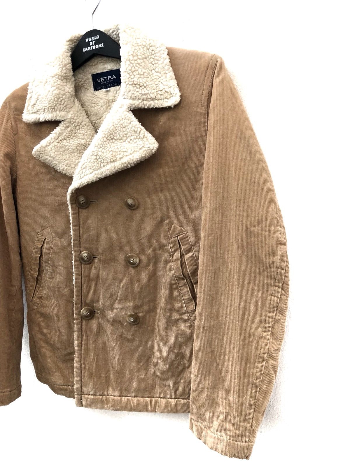 United Arrows Vetra X United Arrows Double Breasted Sherpa Lined Corduroy Size US S / EU 44-46 / 1 - 3 Thumbnail