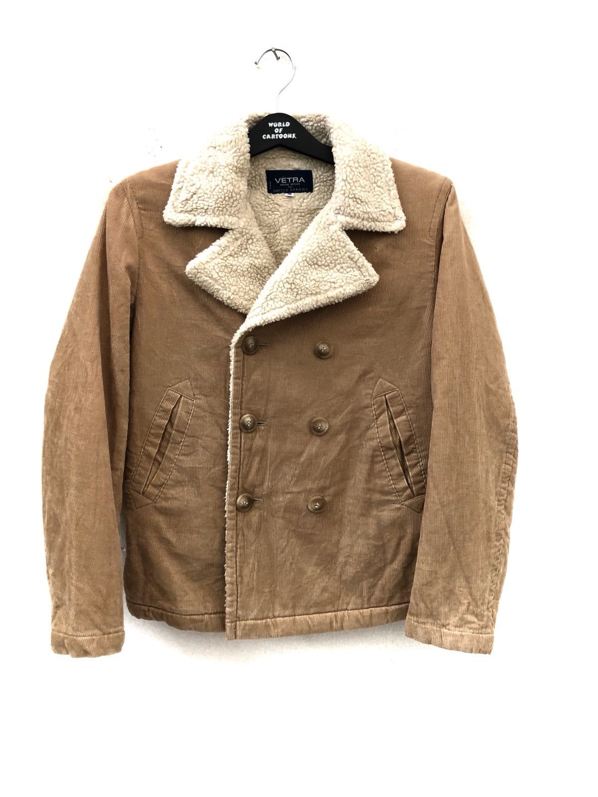 United Arrows Vetra X United Arrows Double Breasted Sherpa Lined Corduroy Size US S / EU 44-46 / 1 - 1 Thumbnail