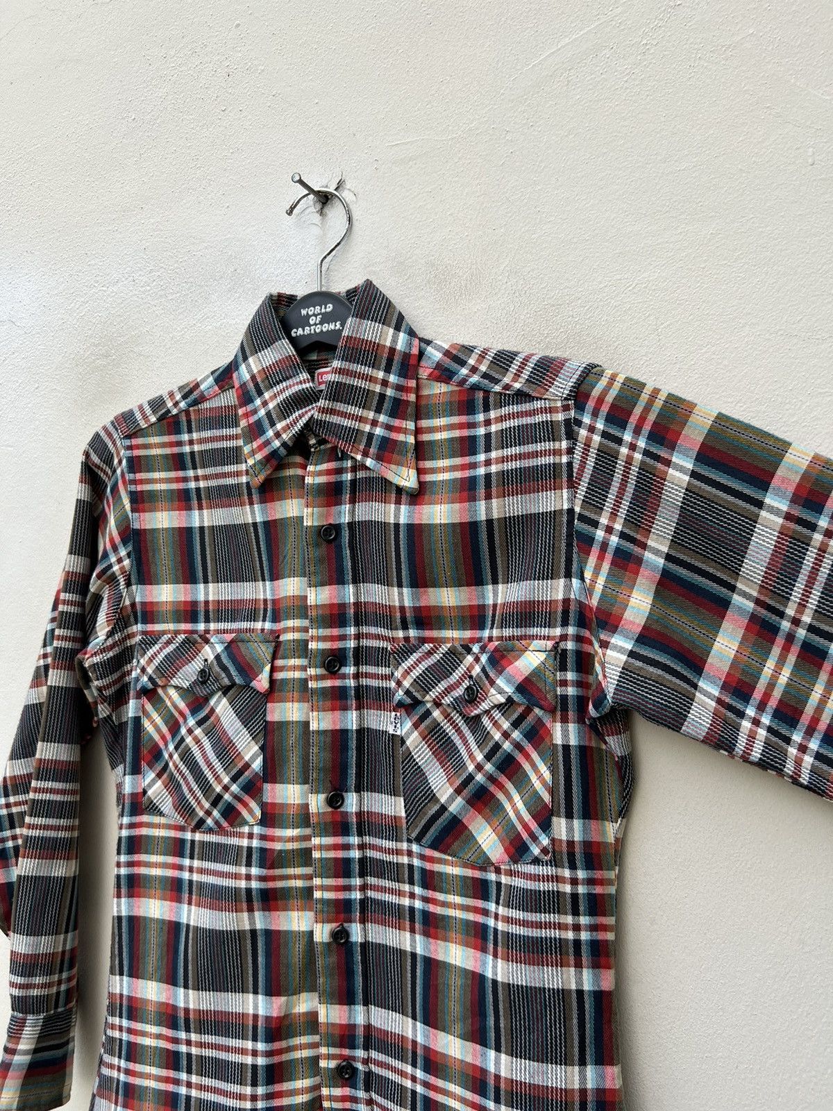 Levi's Vintage 70s Levi’s White Tab Checkered Flannel Shirt Size US S / EU 44-46 / 1 - 13 Thumbnail