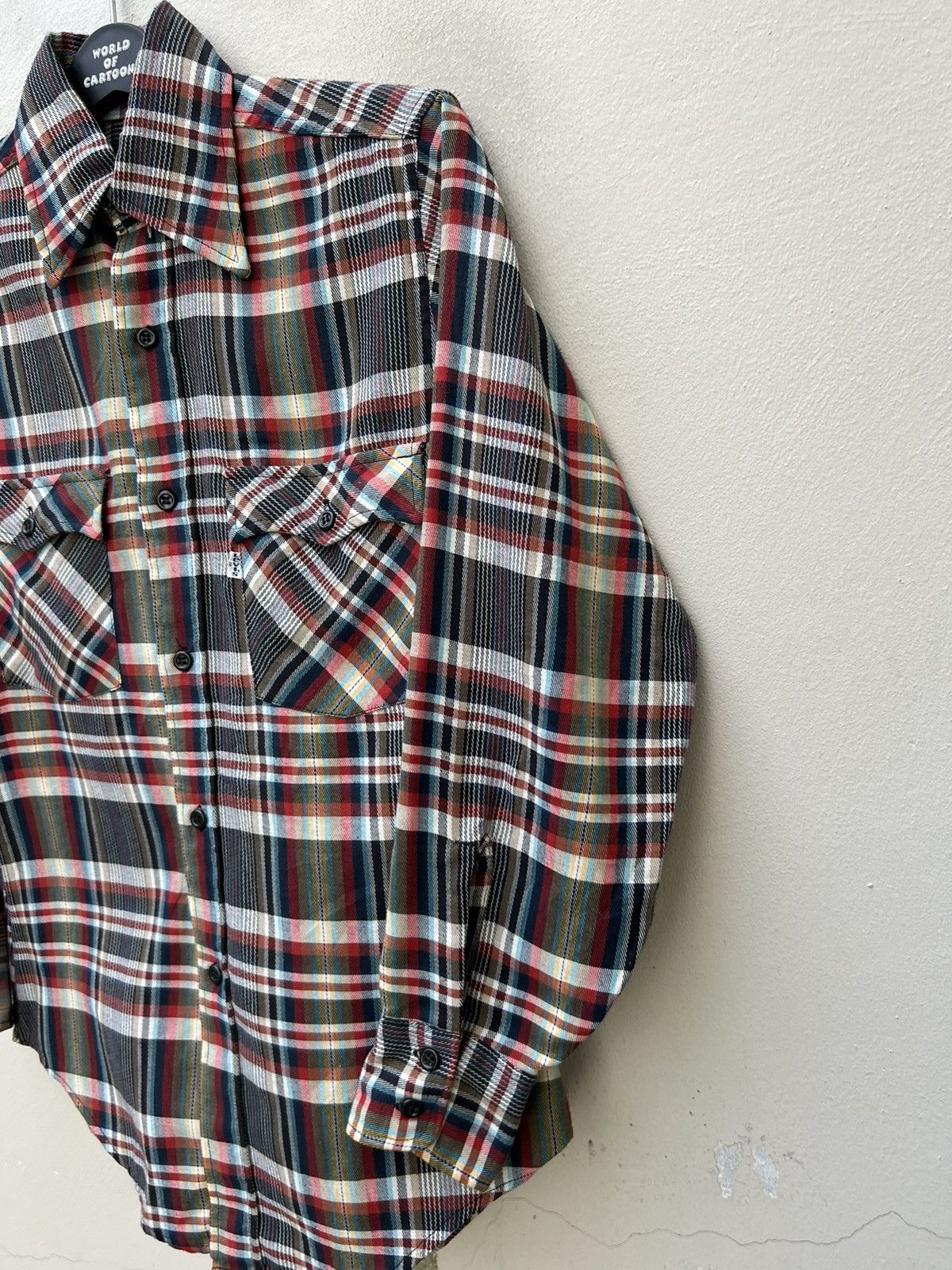 Levi's Vintage 70s Levi’s White Tab Checkered Flannel Shirt Size US S / EU 44-46 / 1 - 10 Thumbnail