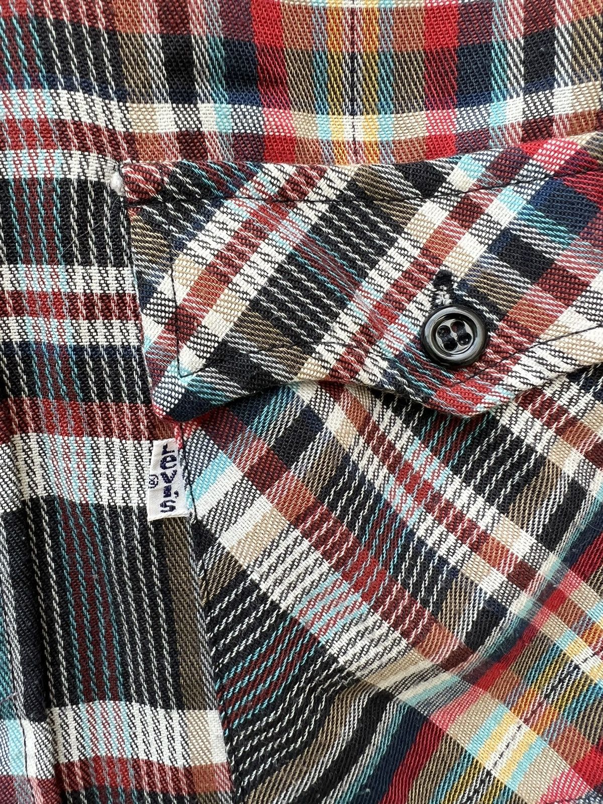 Levi's Vintage 70s Levi’s White Tab Checkered Flannel Shirt Size US S / EU 44-46 / 1 - 9 Thumbnail