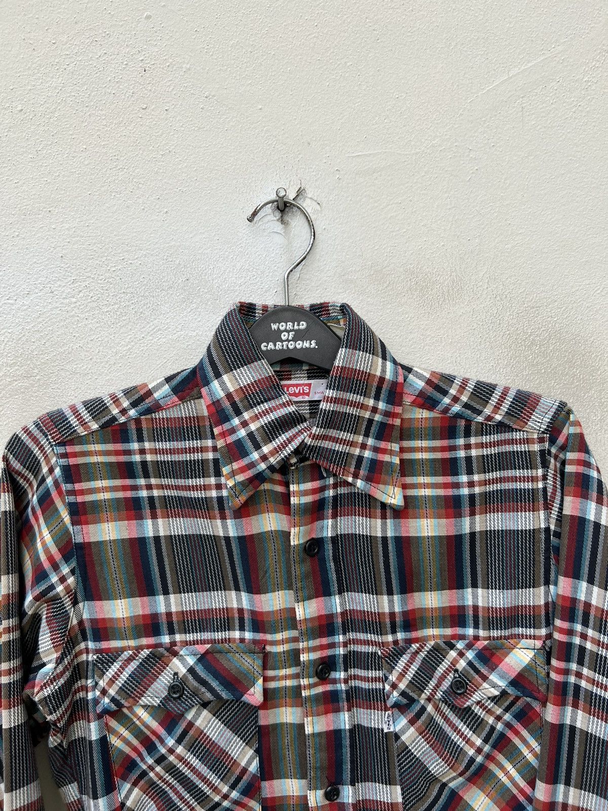Levi's Vintage 70s Levi’s White Tab Checkered Flannel Shirt Size US S / EU 44-46 / 1 - 7 Thumbnail