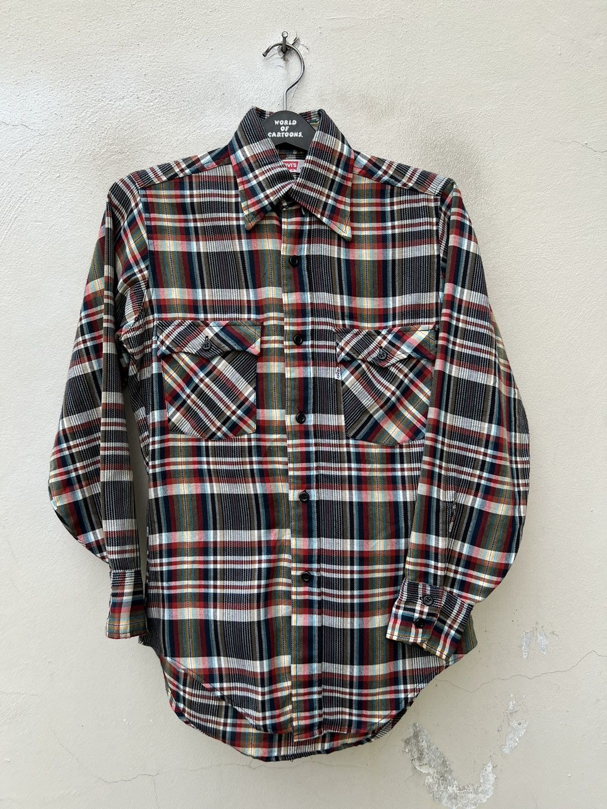 Levi's Vintage 70s Levi’s White Tab Checkered Flannel Shirt Size US S / EU 44-46 / 1 - 6 Thumbnail