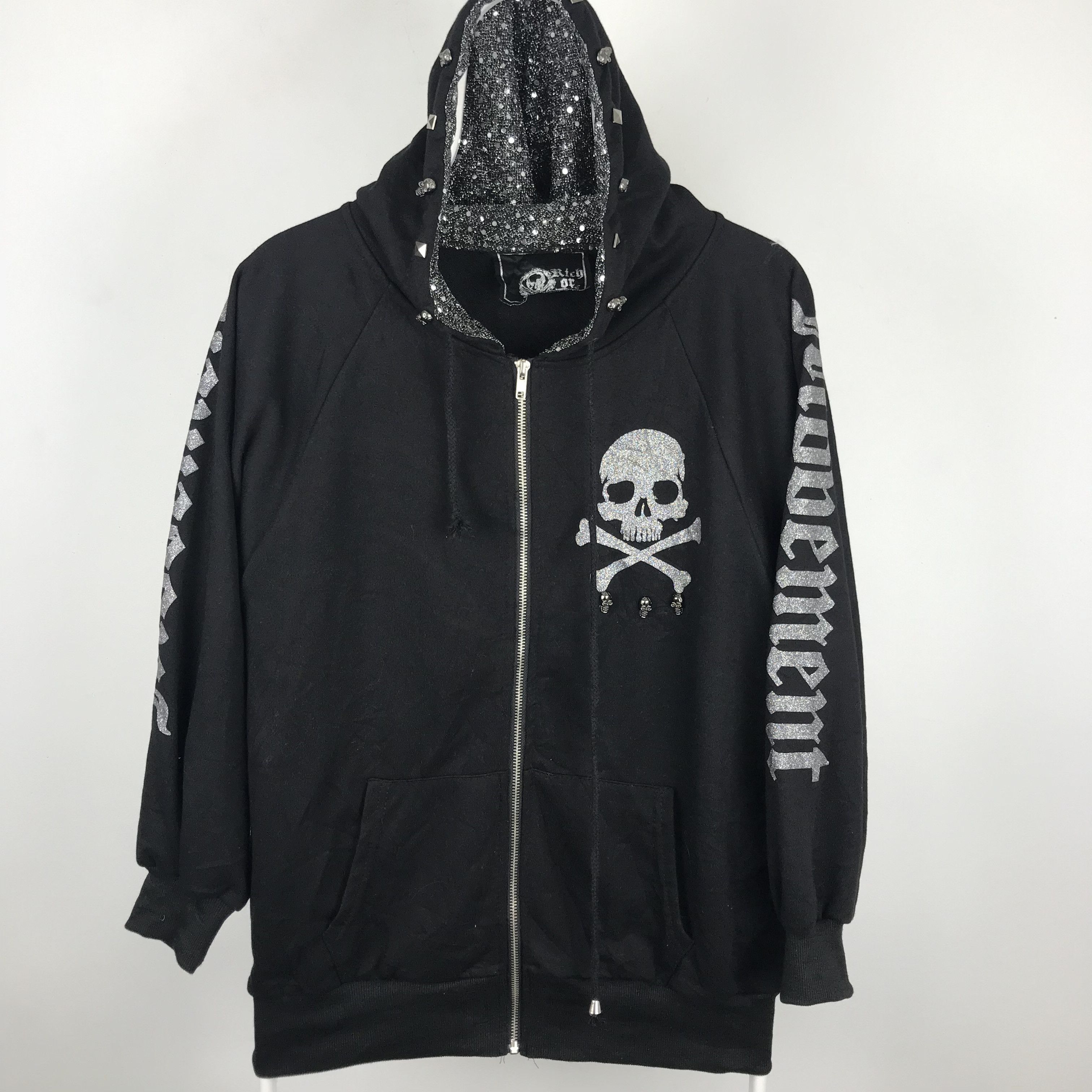 Japanese Brand Z258 RICH OR DIE SKULL PUNK STYLE JACKET LIKE MASTERMIND Size US M / EU 48-50 / 2 - 2 Thumbnail