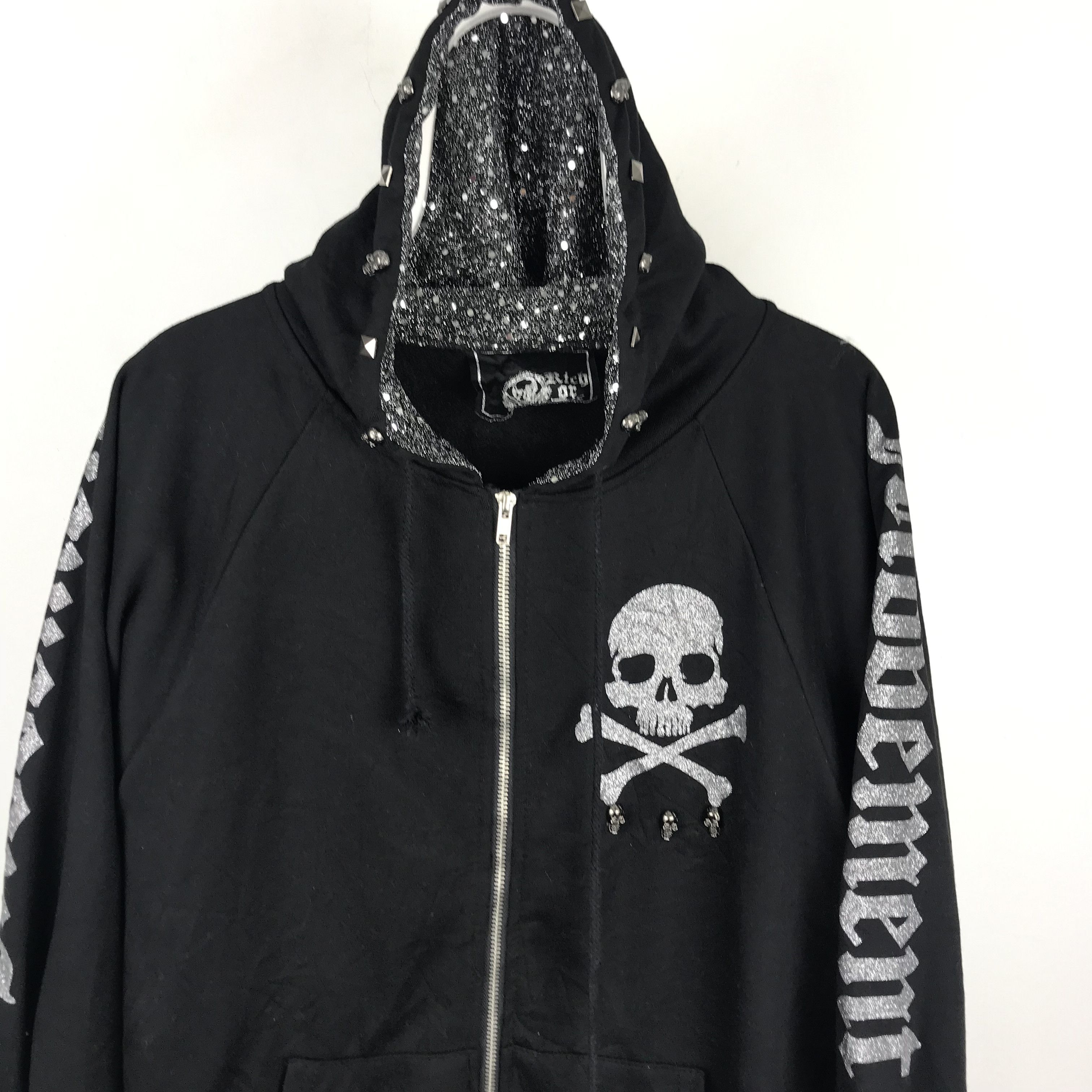Japanese Brand Z258 RICH OR DIE SKULL PUNK STYLE JACKET LIKE MASTERMIND Size US M / EU 48-50 / 2 - 3 Thumbnail