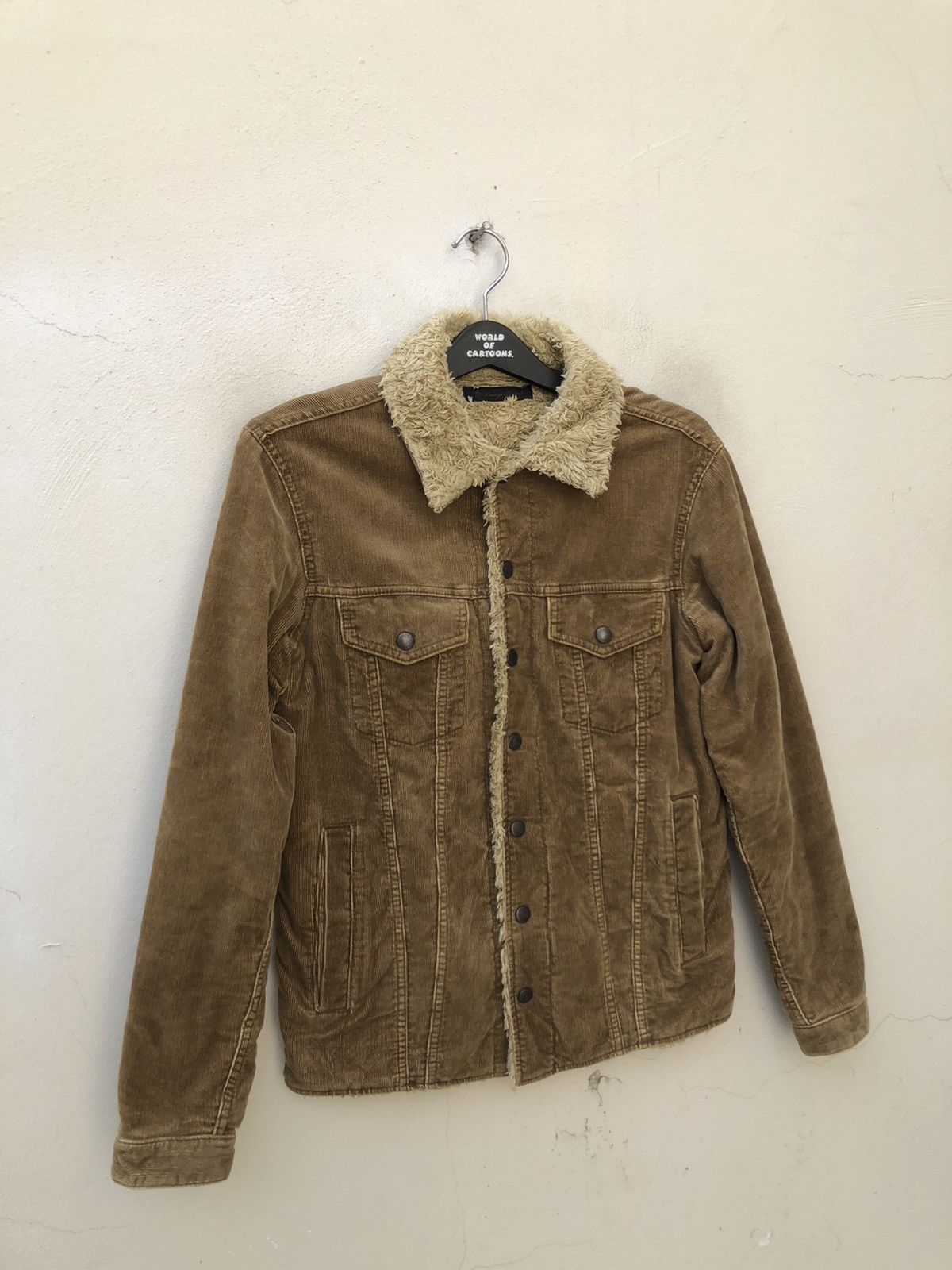 Lounge Lizard Vintage Lounge Lizard Sherpa Lining Corduroy Trucker Jacket Size US S / EU 44-46 / 1 - 4 Thumbnail