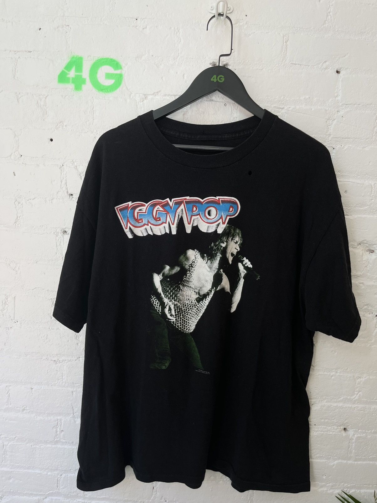 Band Tees × Vintage Vintage OG DEAD STOCK Iggy Pop RAW POWER SHIRT L OR XL Size US L / EU 52-54 / 3 - 1 Thumbnail