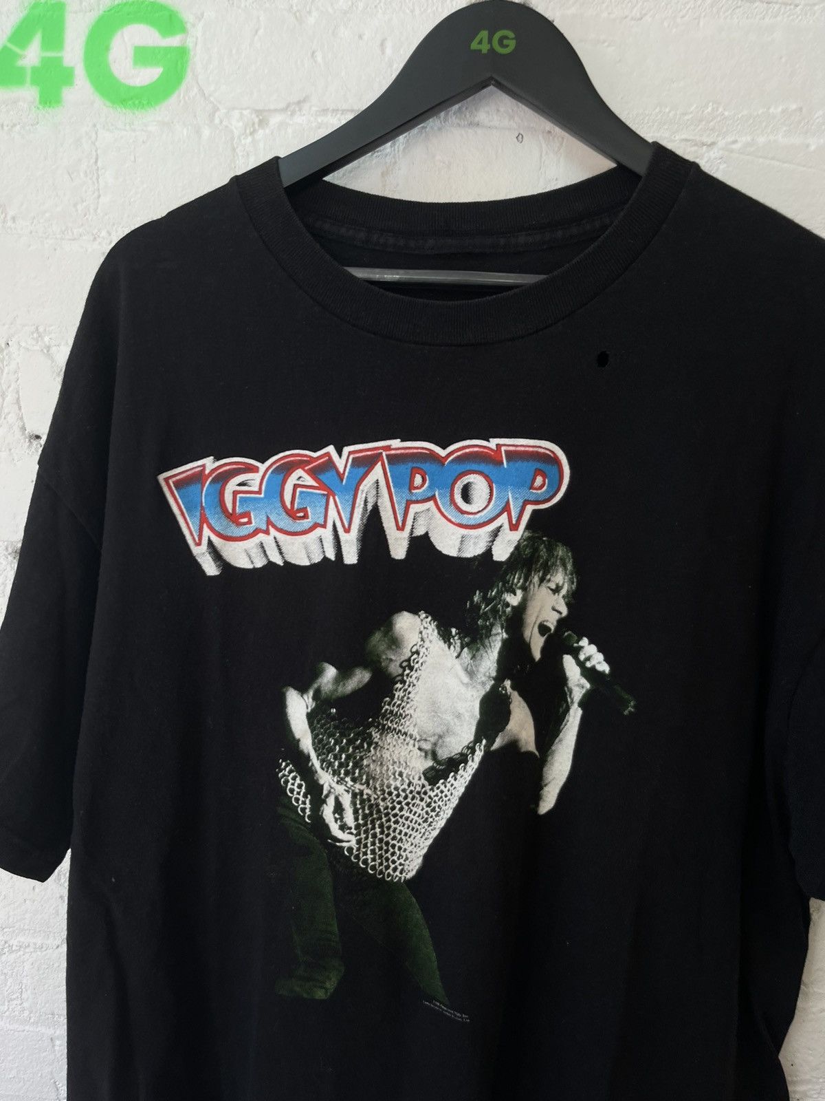 Band Tees × Vintage Vintage OG DEAD STOCK Iggy Pop RAW POWER SHIRT L OR XL Size US L / EU 52-54 / 3 - 3 Thumbnail