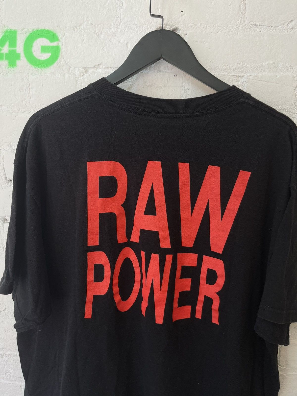 Band Tees × Vintage Vintage OG DEAD STOCK Iggy Pop RAW POWER SHIRT L OR XL Size US L / EU 52-54 / 3 - 2 Thumbnail
