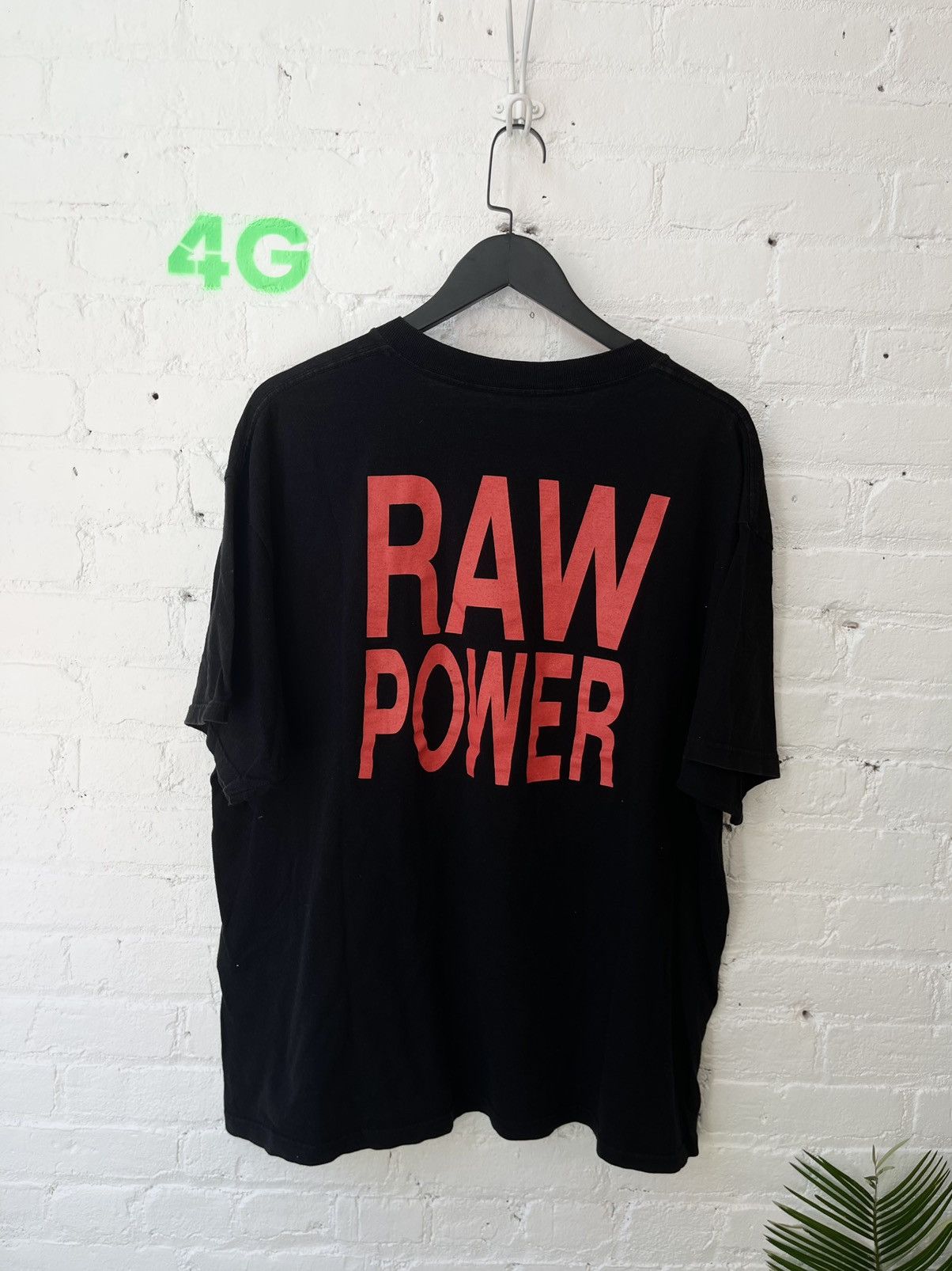 Band Tees × Vintage Vintage OG DEAD STOCK Iggy Pop RAW POWER SHIRT L OR XL Size US L / EU 52-54 / 3 - 6 Thumbnail