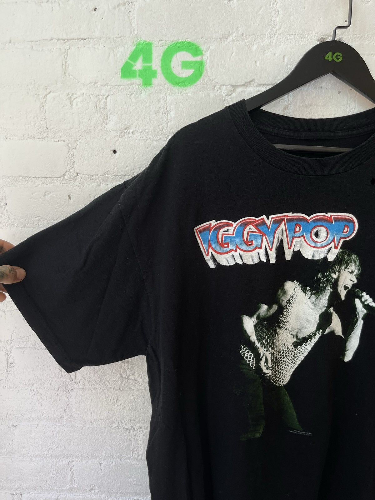 Band Tees × Vintage Vintage OG DEAD STOCK Iggy Pop RAW POWER SHIRT L OR XL Size US L / EU 52-54 / 3 - 5 Thumbnail