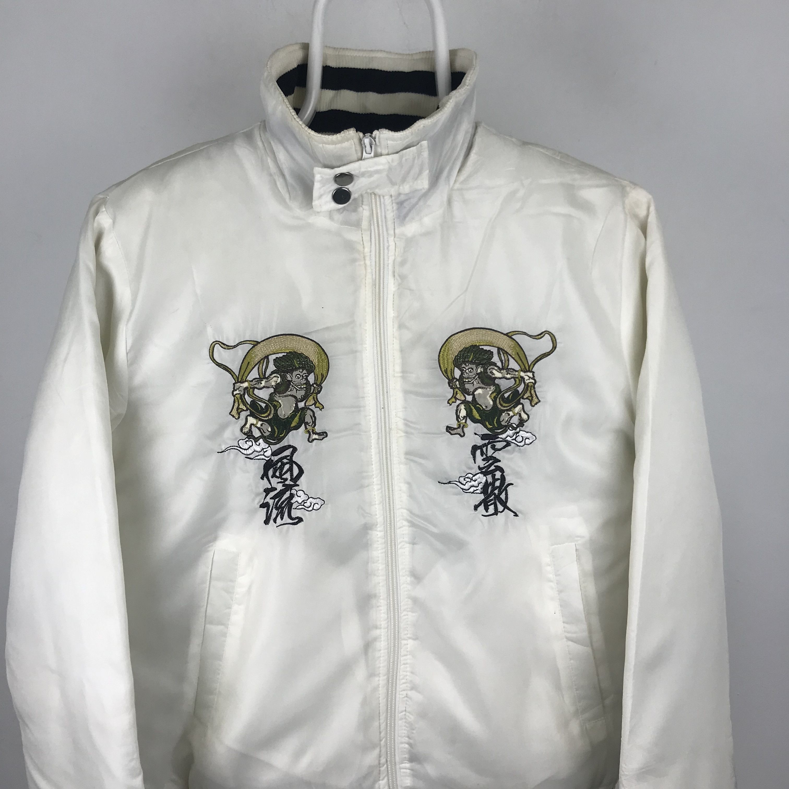 Japanese Brand Z266 RARE JAPANESE WIND GOD EMBROIDERED SUKARJAN JACKET Size US M / EU 48-50 / 2 - 3 Thumbnail