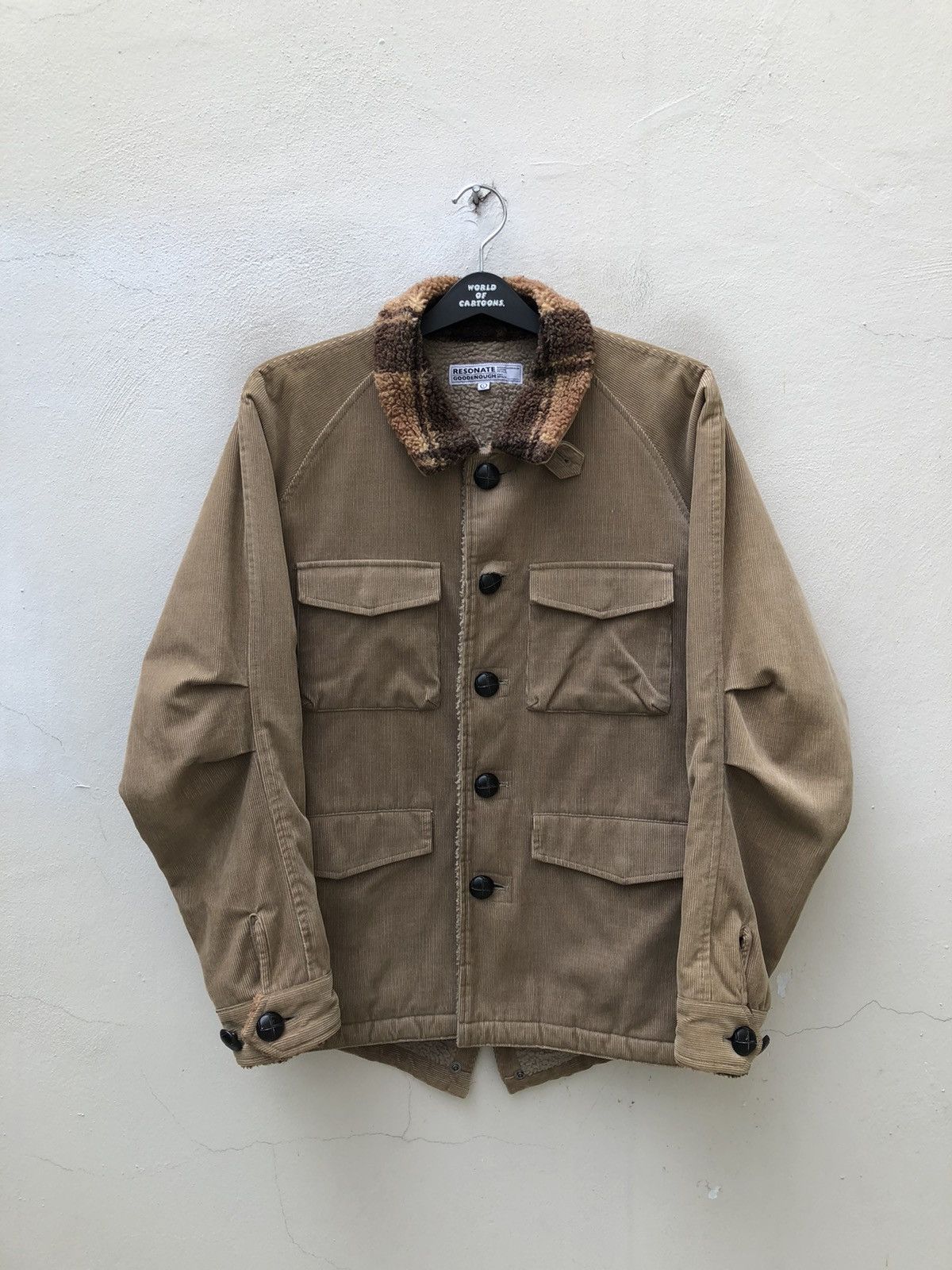 GOODENOUGH Goodenough Resonate Sherpa Lined Corduroy Parka Jacket Size US L / EU 52-54 / 3 - 1 Thumbnail