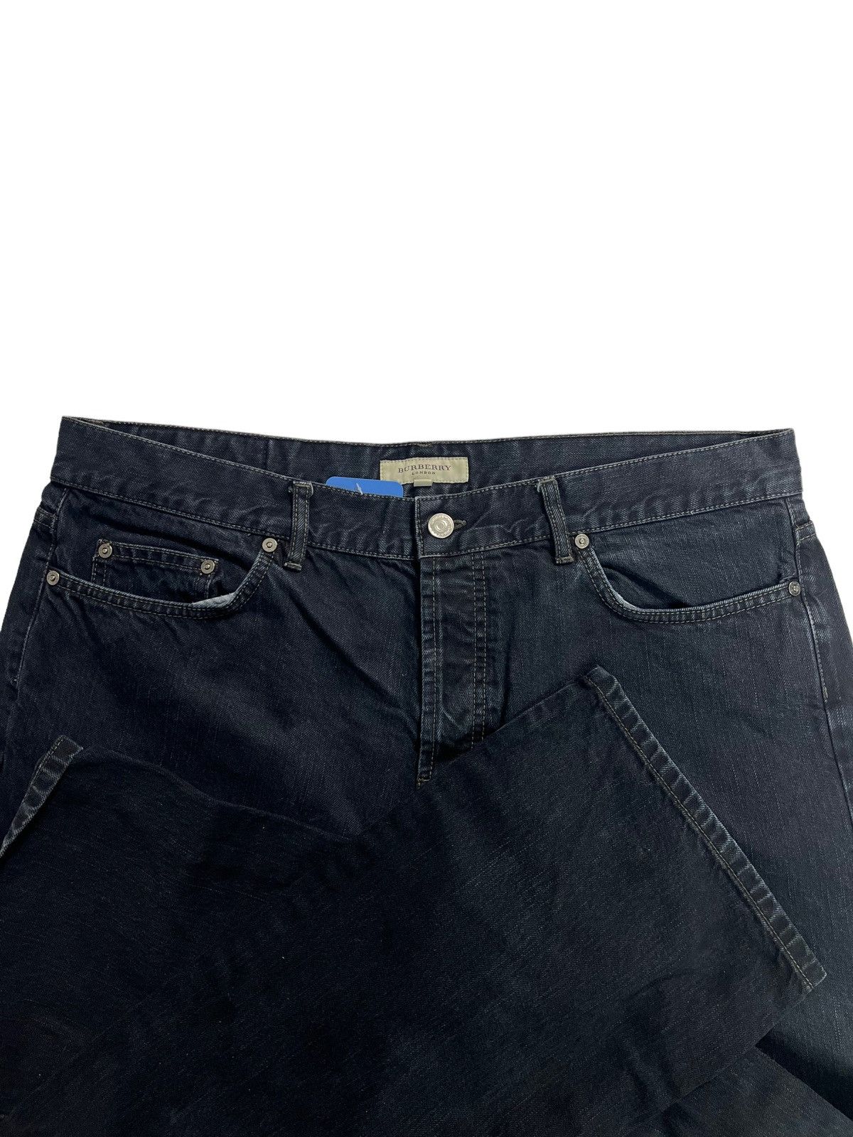 Burberry × Designer Burberry London Black Denim Jeans Size US 38 / EU 54 - 2 Thumbnail