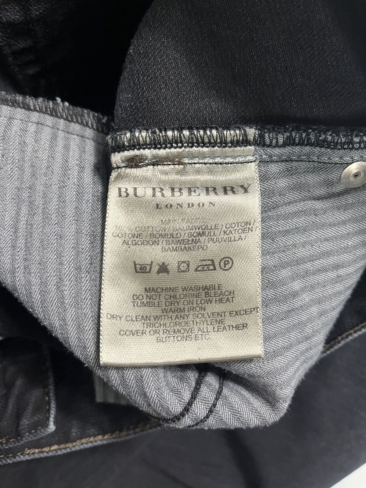 Burberry × Designer Burberry London Black Denim Jeans Size US 38 / EU 54 - 5 Thumbnail