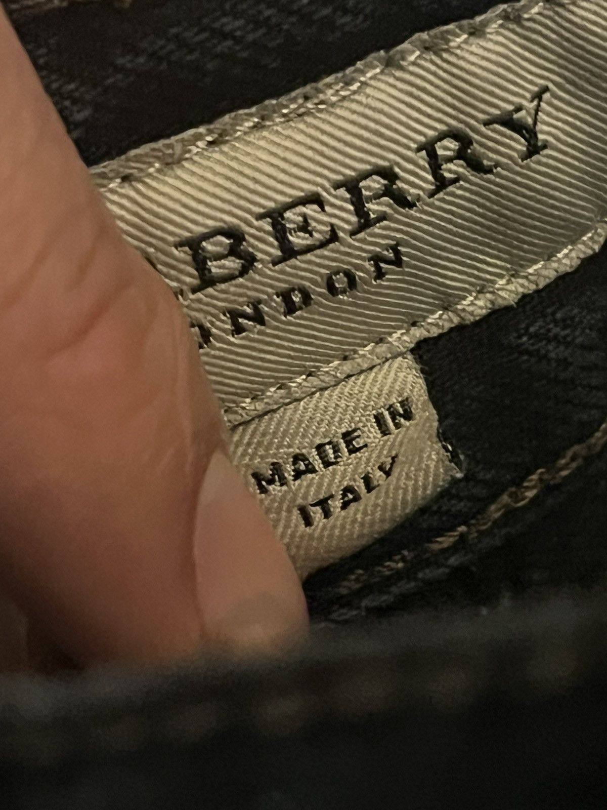 Burberry × Designer Burberry London Black Denim Jeans Size US 38 / EU 54 - 7 Thumbnail