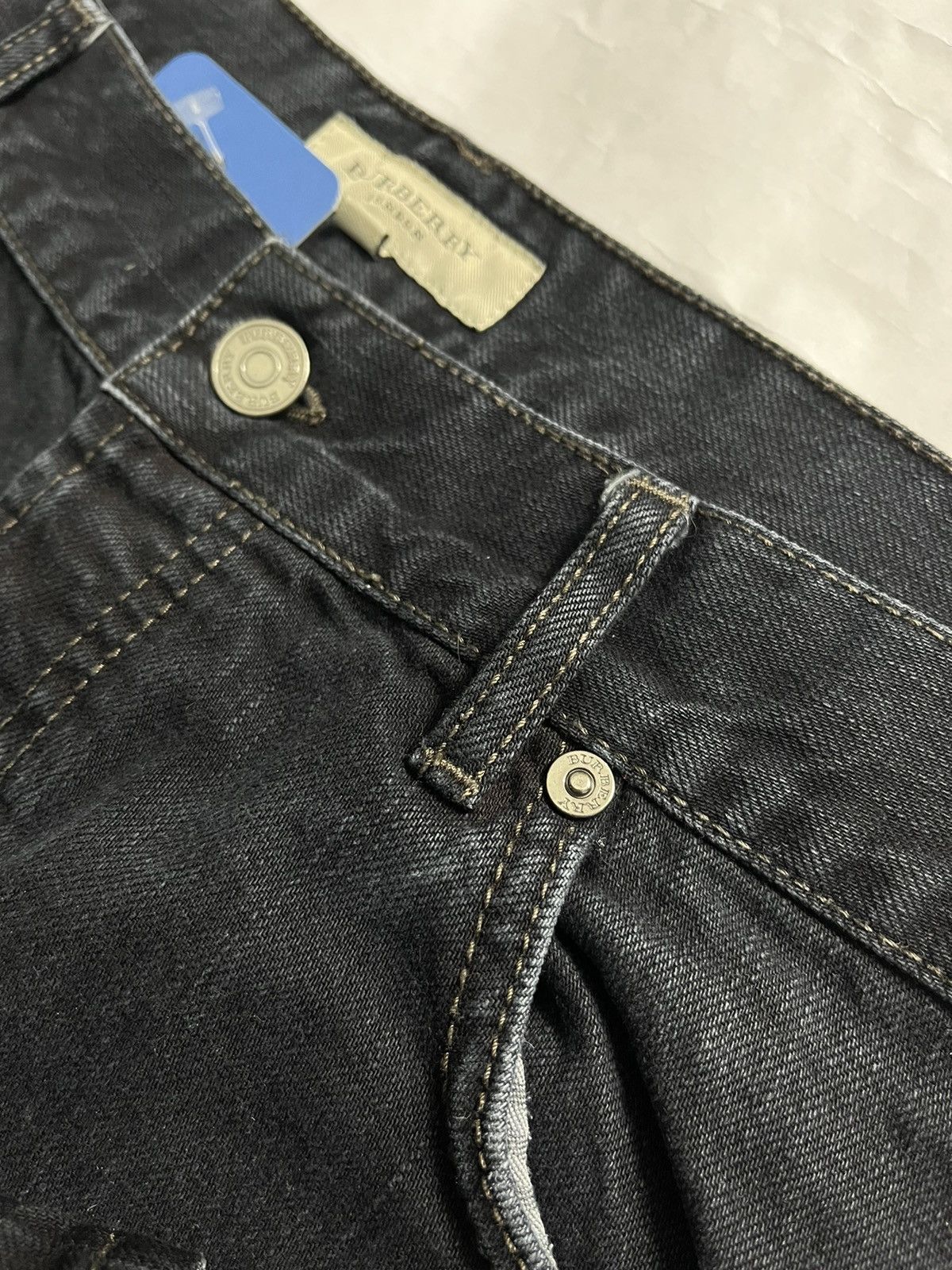 Burberry × Designer Burberry London Black Denim Jeans Size US 38 / EU 54 - 8 Thumbnail
