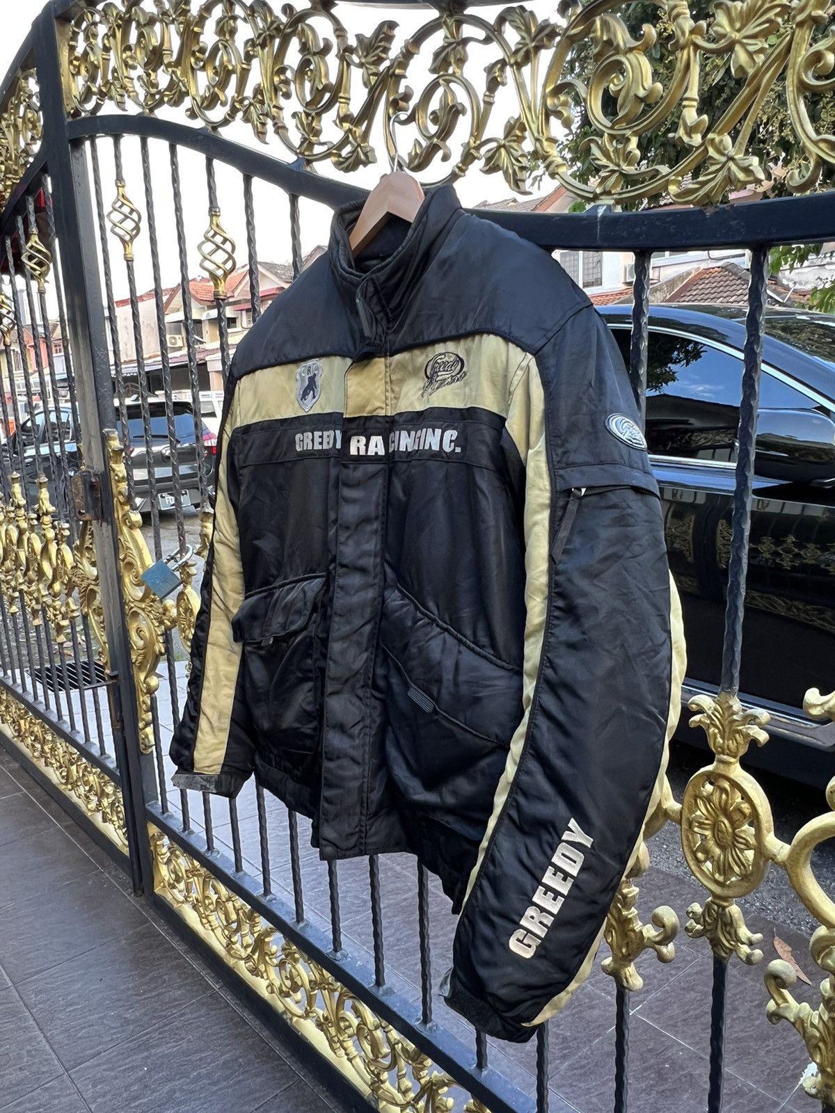 Greedy Genius × Sports Specialties × Vintage Vintage Greedy Motorcycle Jacket With Elbow Padding Size US XL / EU 56 / 4 - 3 Thumbnail