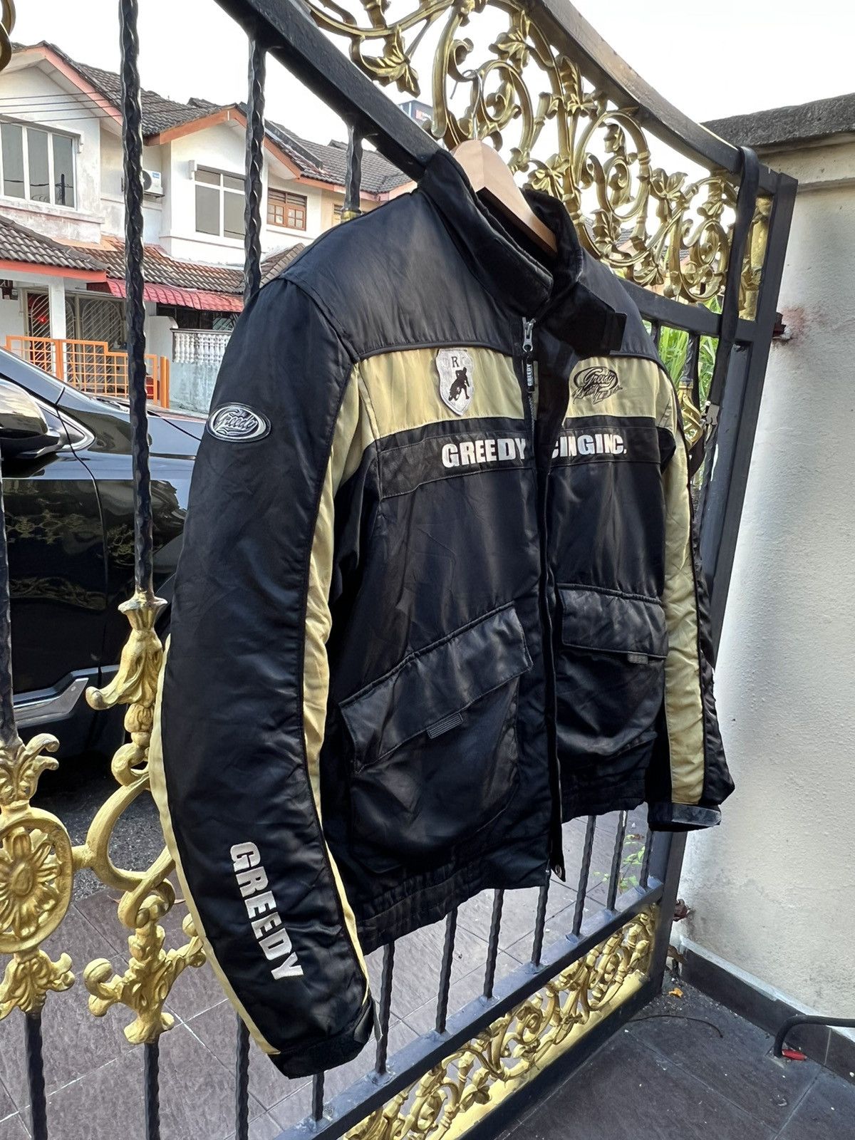 Greedy Genius × Sports Specialties × Vintage Vintage Greedy Motorcycle Jacket With Elbow Padding Size US XL / EU 56 / 4 - 2 Thumbnail