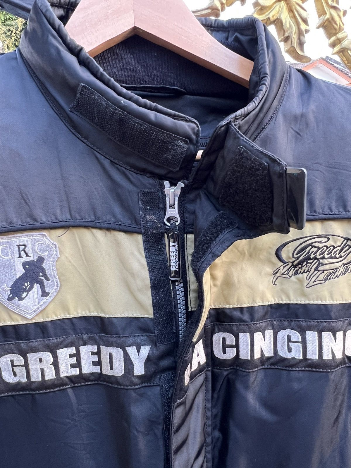 Greedy Genius × Sports Specialties × Vintage Vintage Greedy Motorcycle Jacket With Elbow Padding Size US XL / EU 56 / 4 - 7 Thumbnail