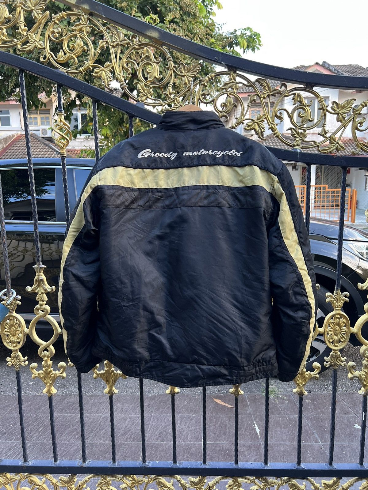 Greedy Genius × Sports Specialties × Vintage Vintage Greedy Motorcycle Jacket With Elbow Padding Size US XL / EU 56 / 4 - 4 Thumbnail