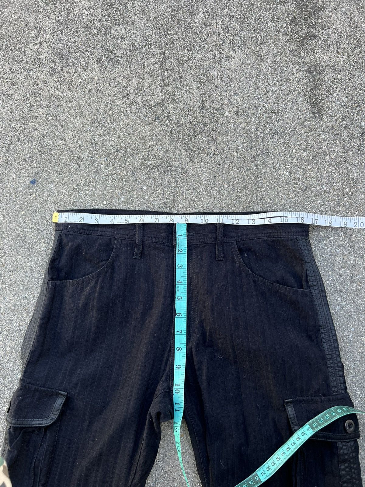 Vintage Rupert Difference Japan Side Tape Stripe Black Cargo Trouser Size US 31 - 2 Thumbnail