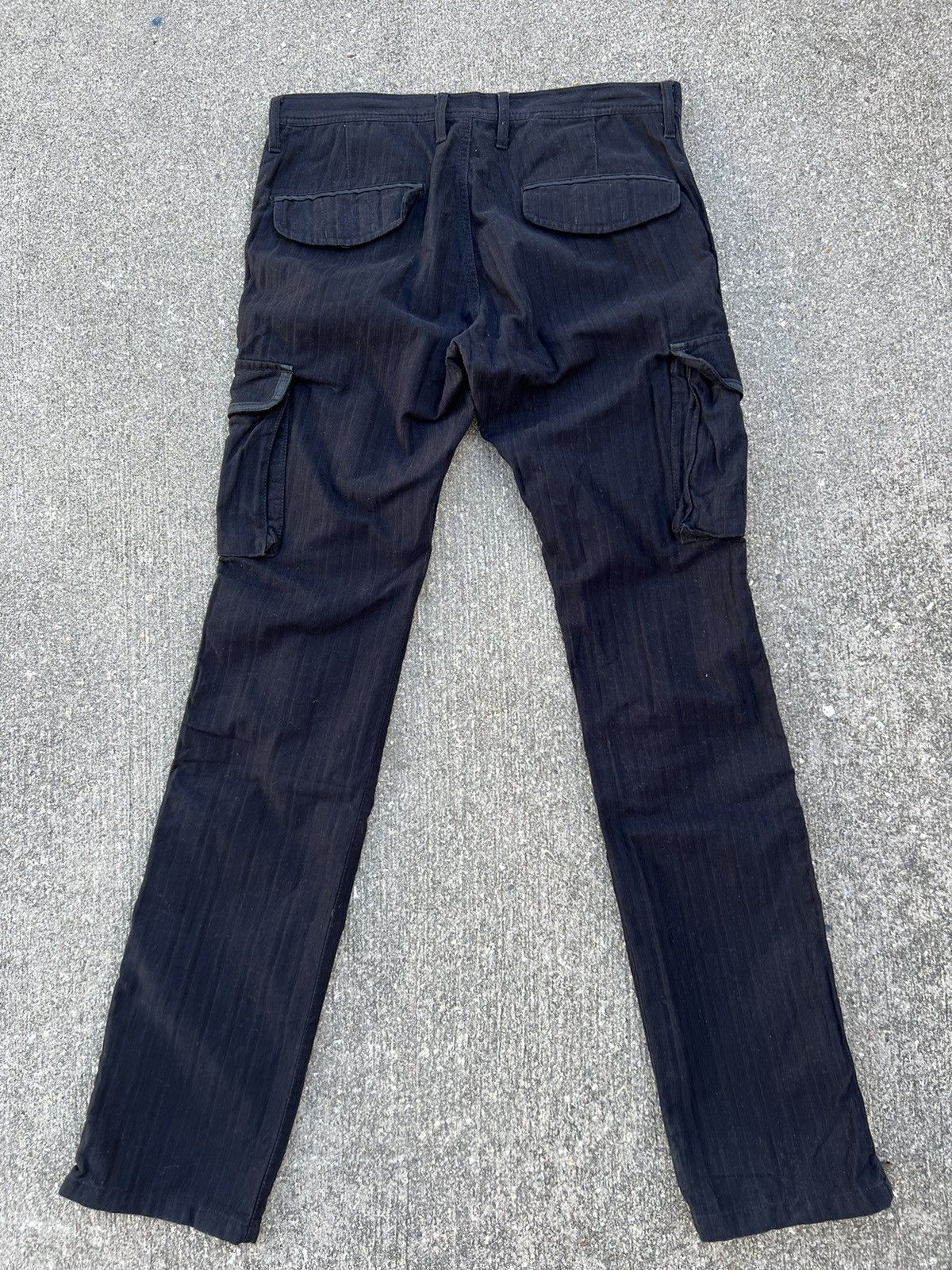 Vintage Rupert Difference Japan Side Tape Stripe Black Cargo Trouser Size US 31 - 6 Thumbnail