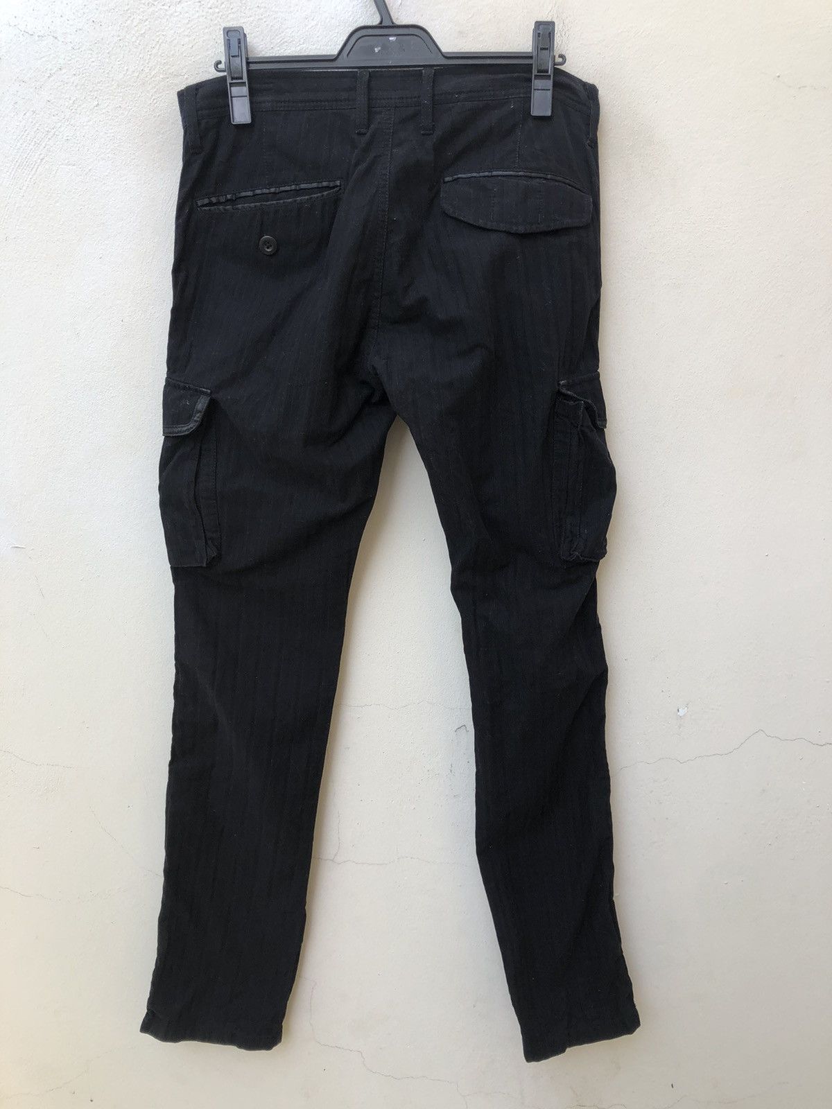 Vintage Rupert Difference Japan Side Tape Stripe Black Cargo Trouser Size US 31 - 13 Thumbnail