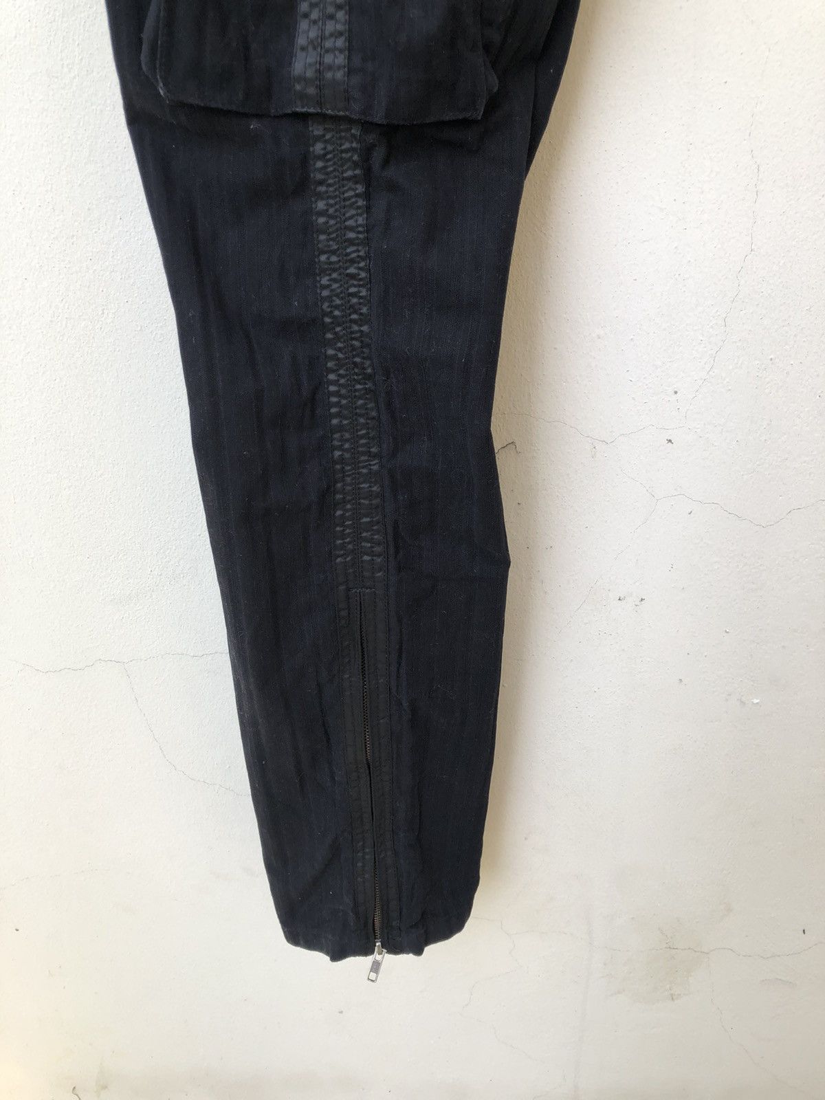 Vintage Rupert Difference Japan Side Tape Stripe Black Cargo Trouser Size US 31 - 17 Thumbnail