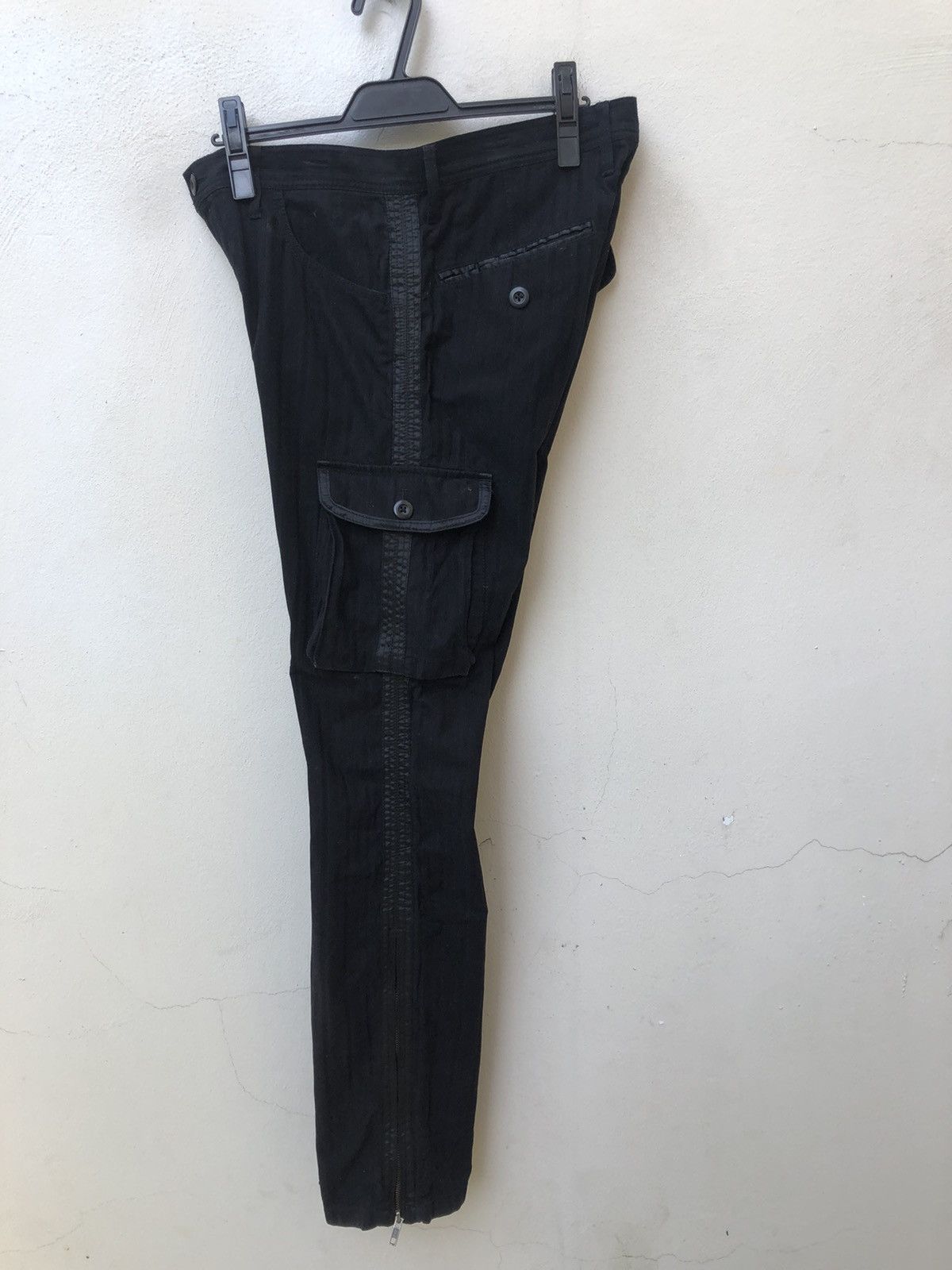 Vintage Rupert Difference Japan Side Tape Stripe Black Cargo Trouser Size US 31 - 15 Thumbnail