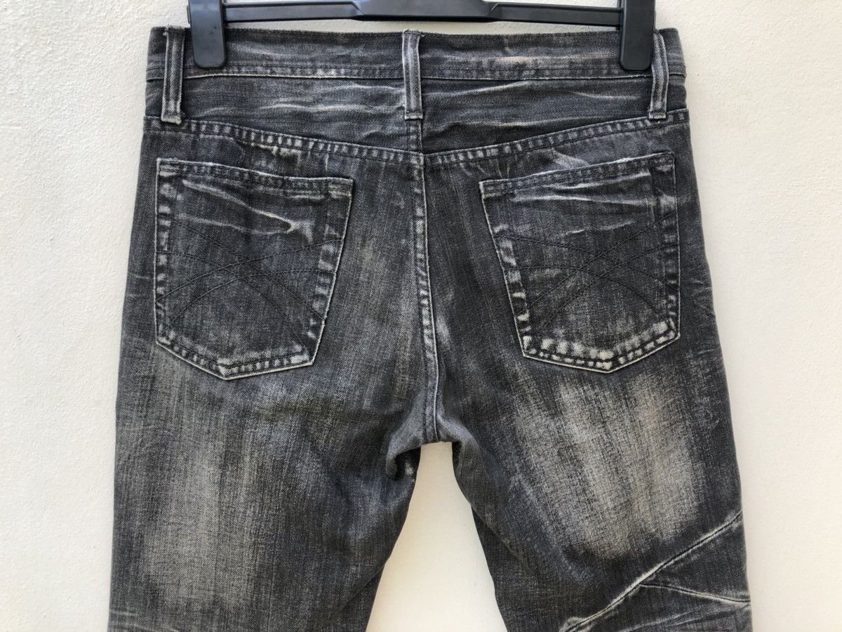 Designer Vintage EDGE X RUPERT Japan Fade Black Patchwork Denim Jeans Size US 31 - 15 Thumbnail