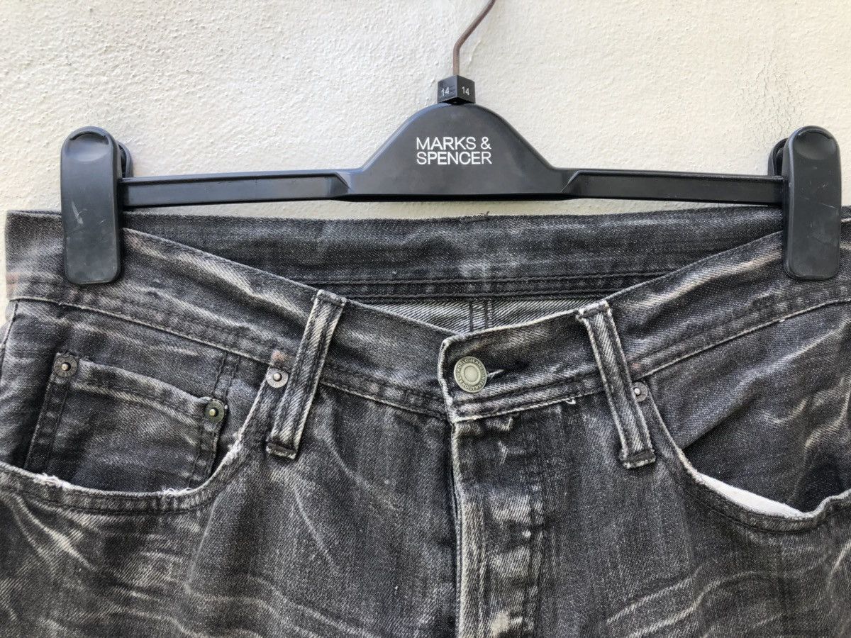 Designer Vintage EDGE X RUPERT Japan Fade Black Patchwork Denim Jeans Size US 31 - 9 Thumbnail