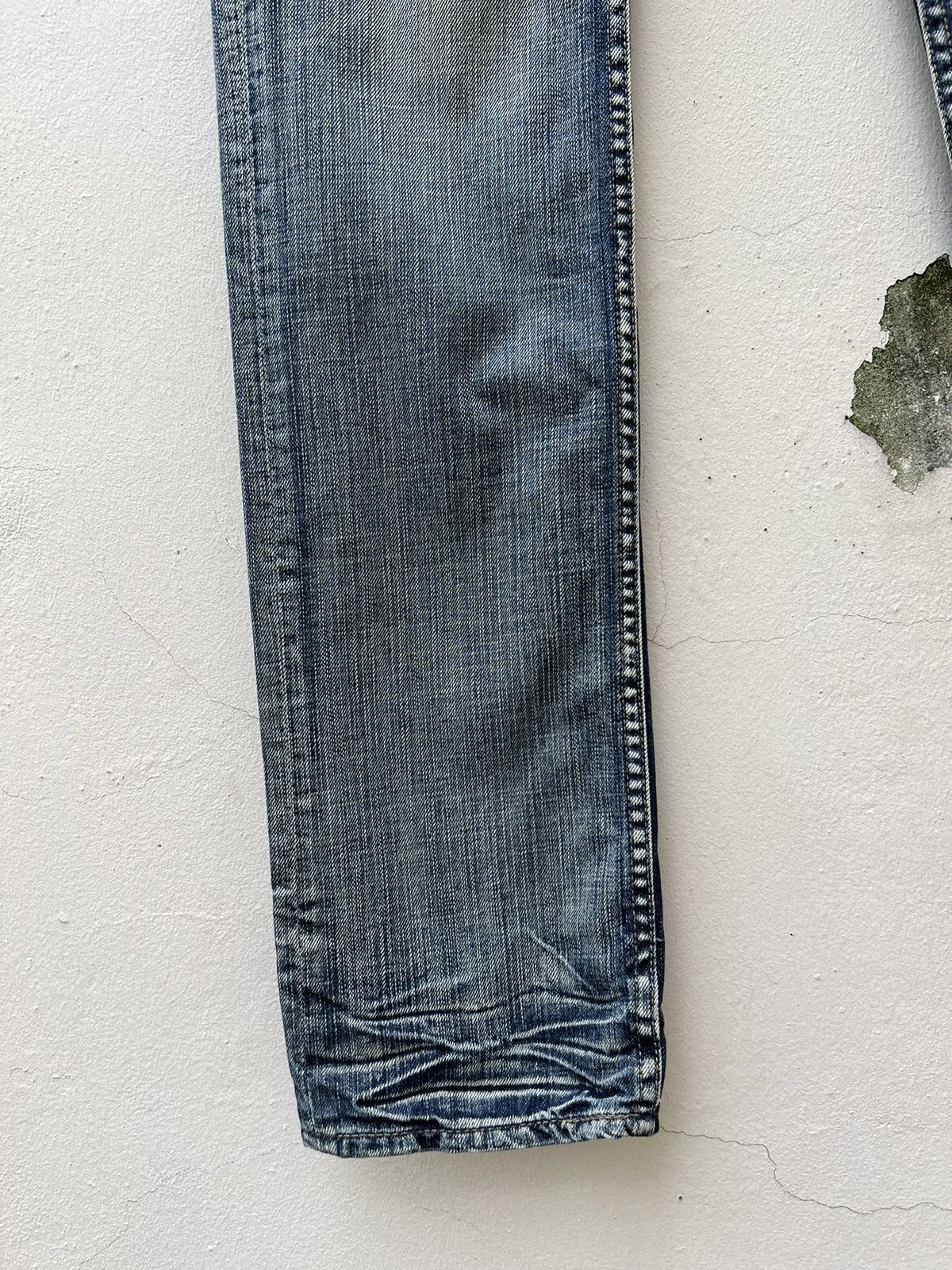 Vintage Japan Brand Rupert Edge Rips Patchwork Distressed Slim Jeans Size US 31 - 9 Thumbnail