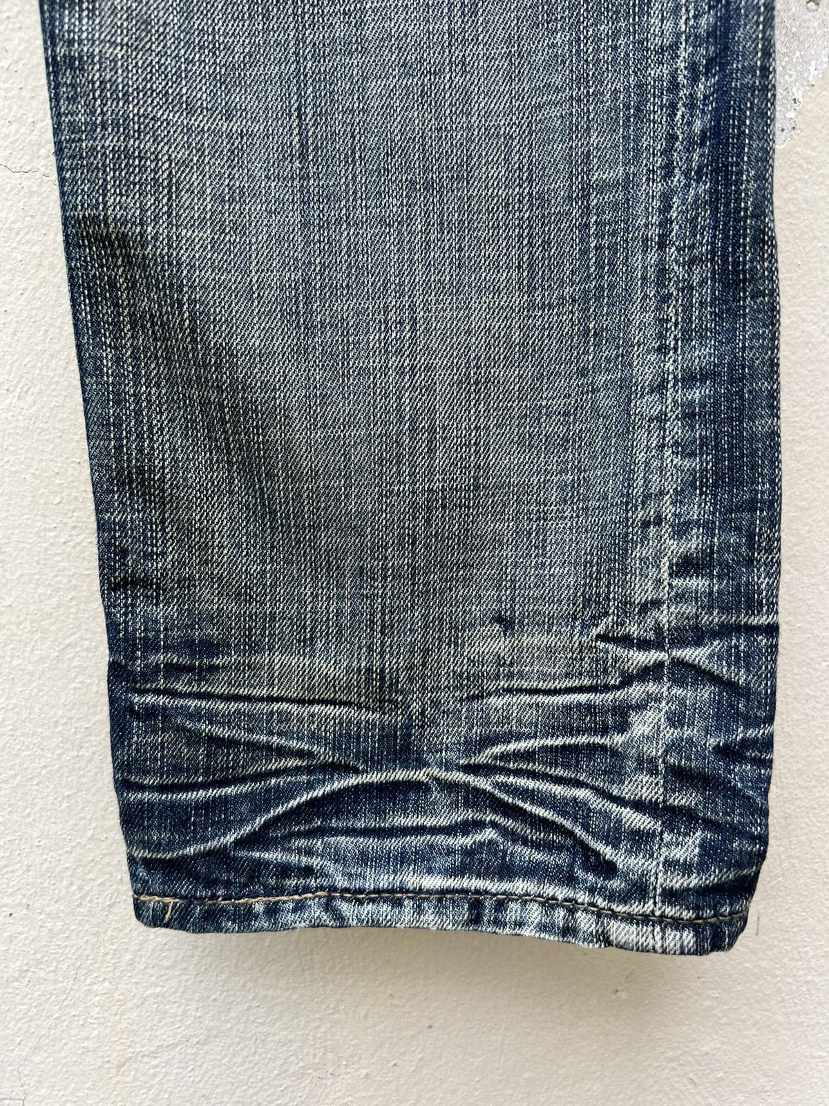 Vintage Japan Brand Rupert Edge Rips Patchwork Distressed Slim Jeans Size US 31 - 12 Thumbnail