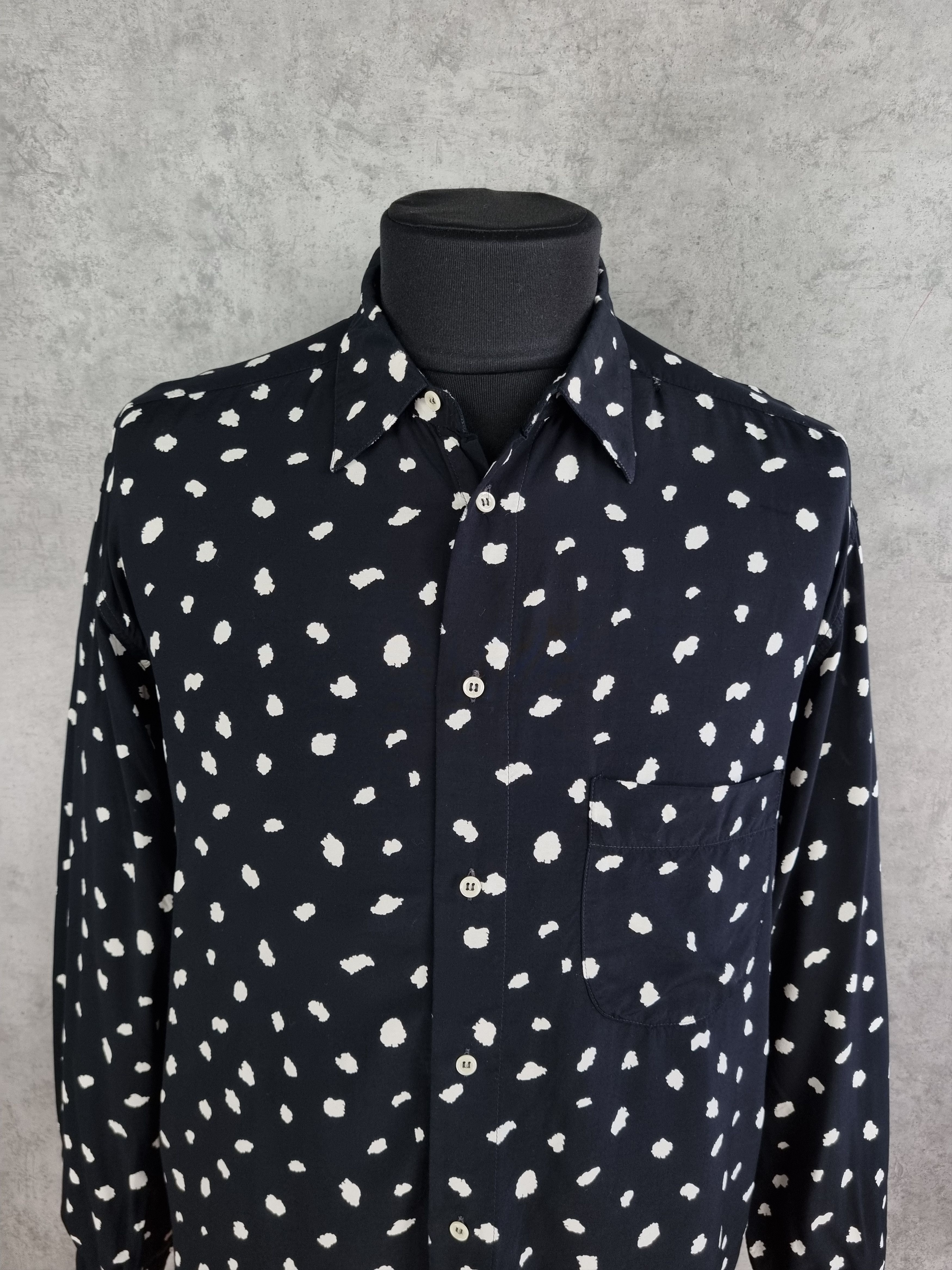 Other Rare STEFANEL Made in Italy Viscose Shirt dot design Size US L / EU 52-54 / 3 - 1 Thumbnail