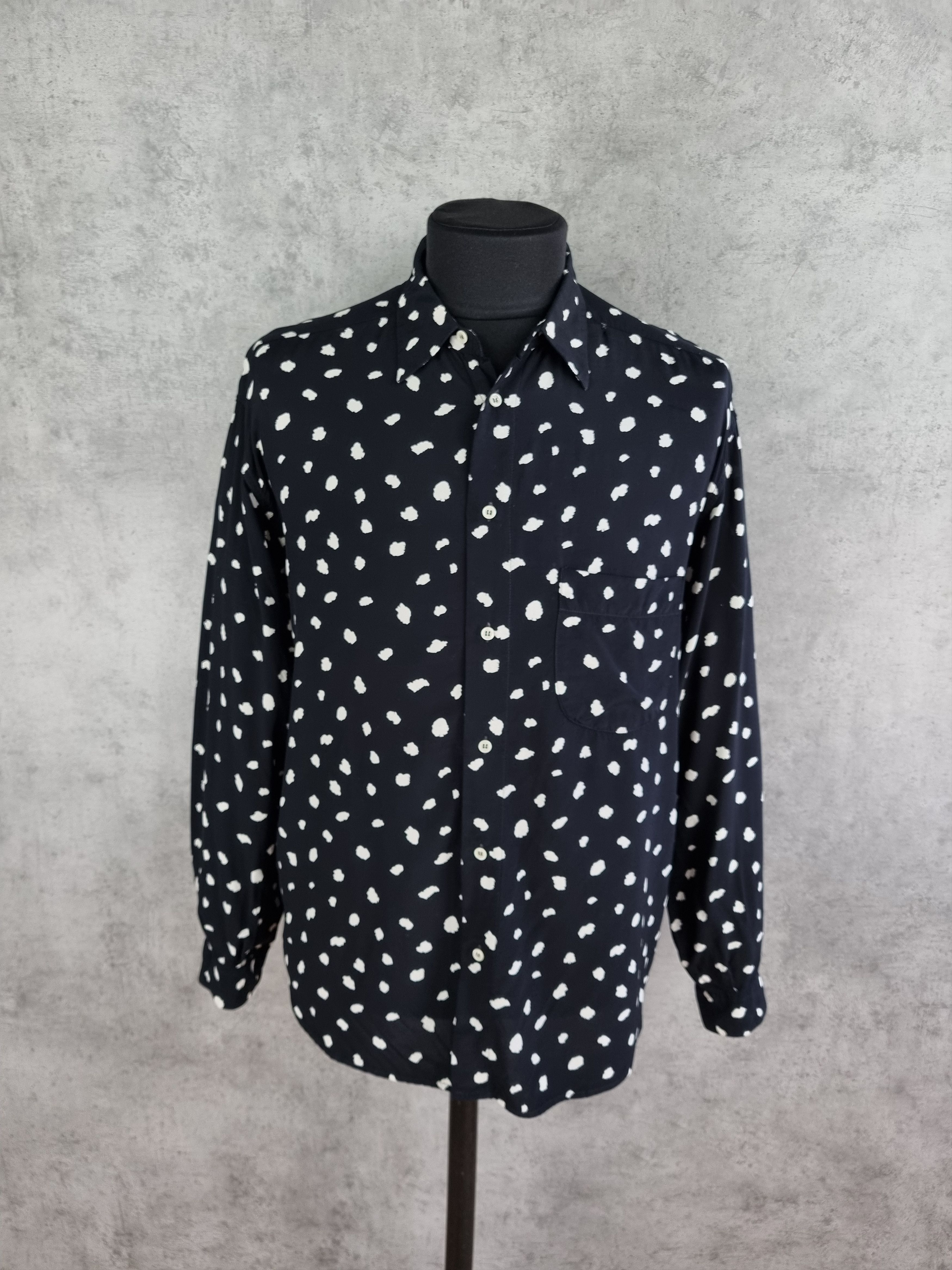 Other Rare STEFANEL Made in Italy Viscose Shirt dot design Size US L / EU 52-54 / 3 - 6 Thumbnail