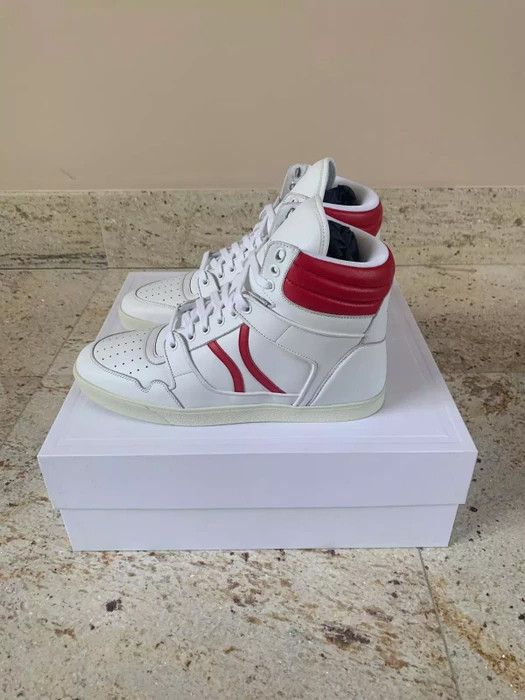 Celine Mid Lace Up Sneaker in Red & White Size US 8 / EU 41 - 2 Thumbnail