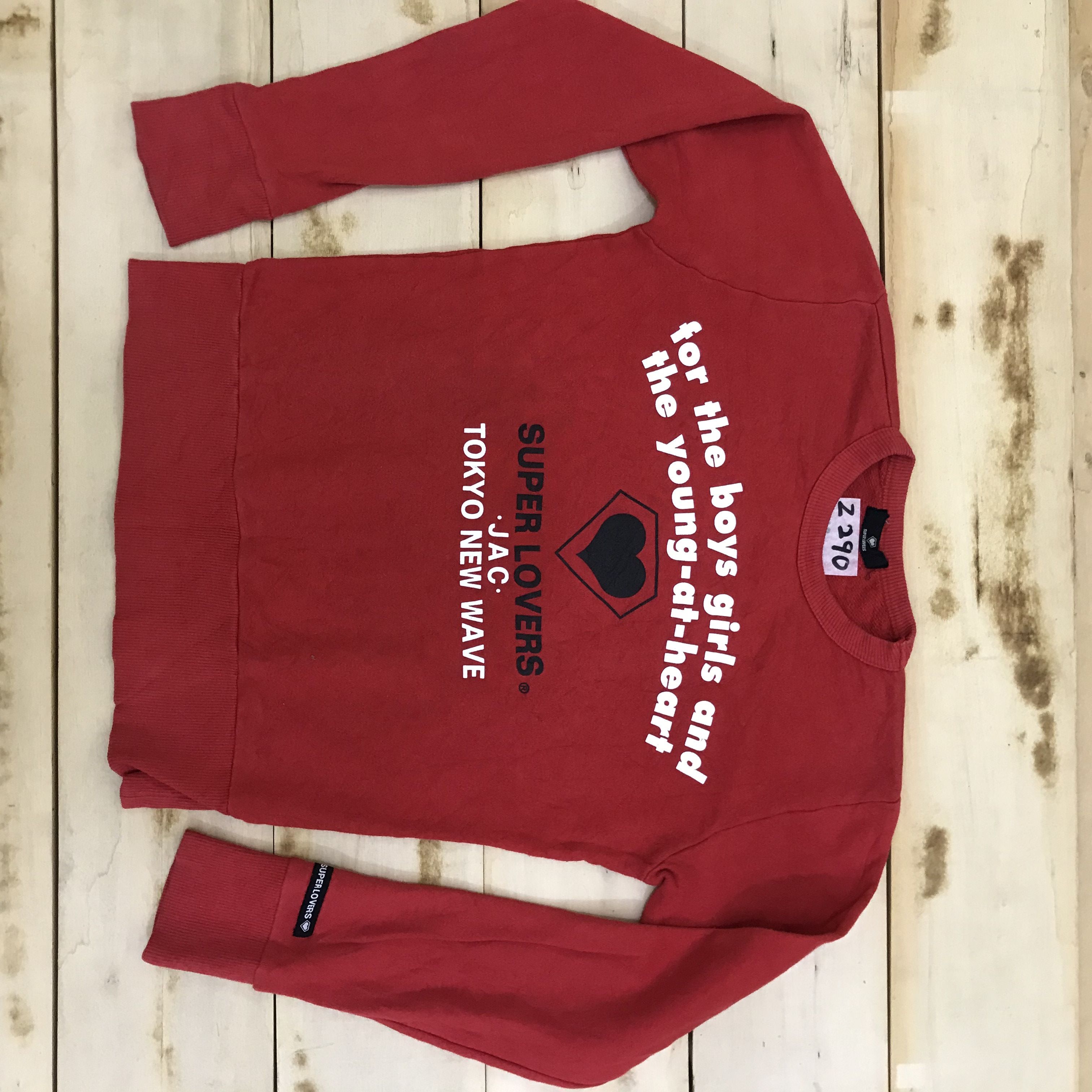 Japanese Brand Z290 SUPER LOVERS JAPANESE SWEATSHIRTS Size US M / EU 48-50 / 2 - 1 Thumbnail